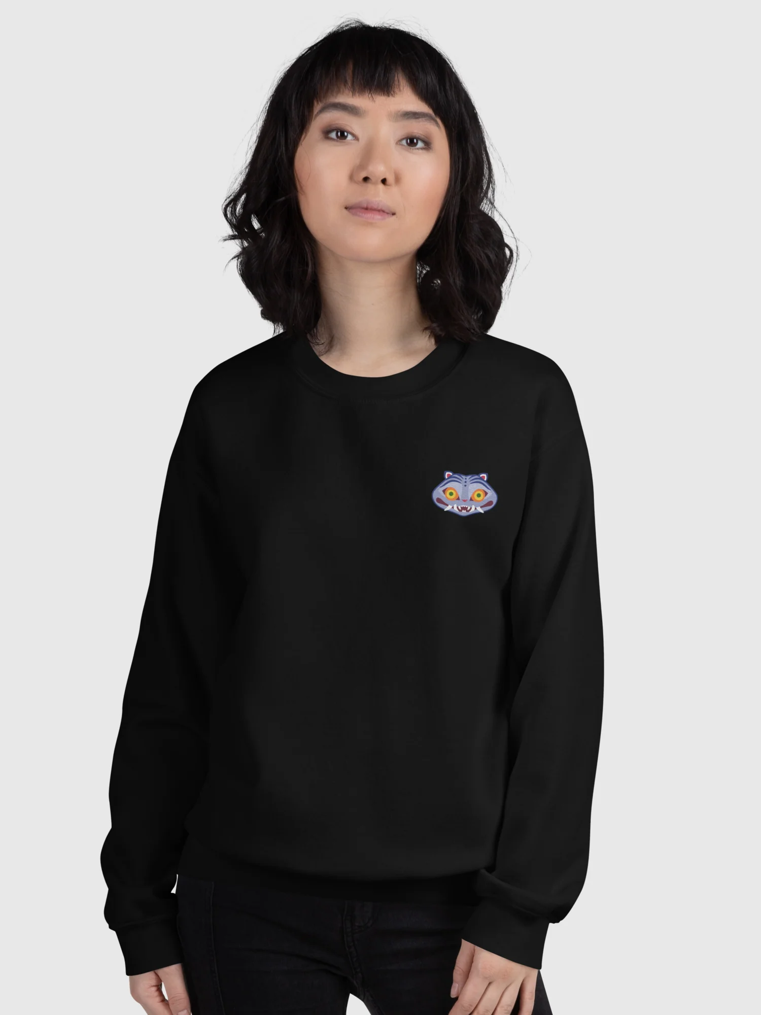 KPop Demon Hunters Derpy Tiger Embroidered Sweatshirt - Image 6
