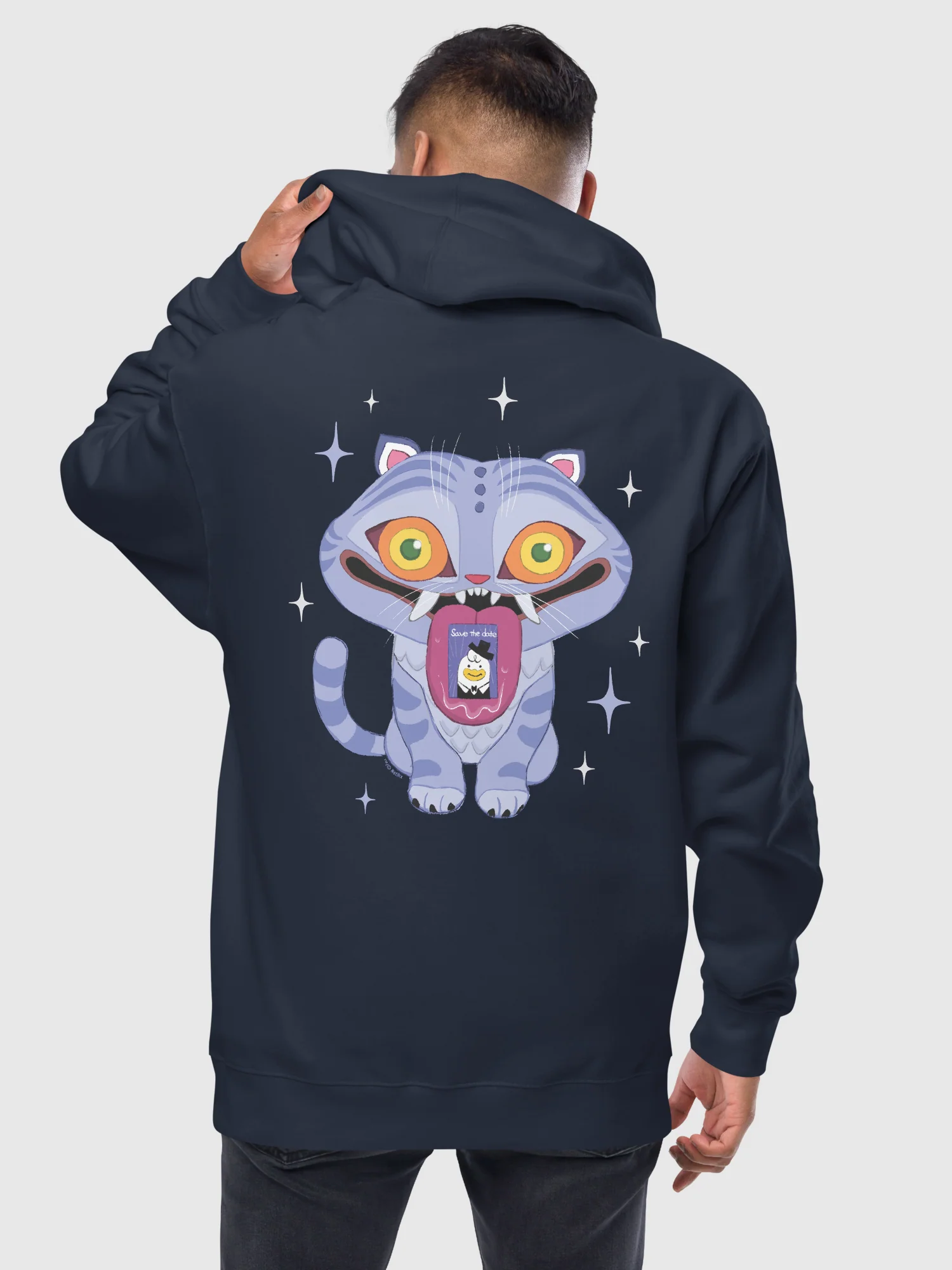 KPop Demon Hunters Derpy Tiger Zip Up Hoodie - Image 3