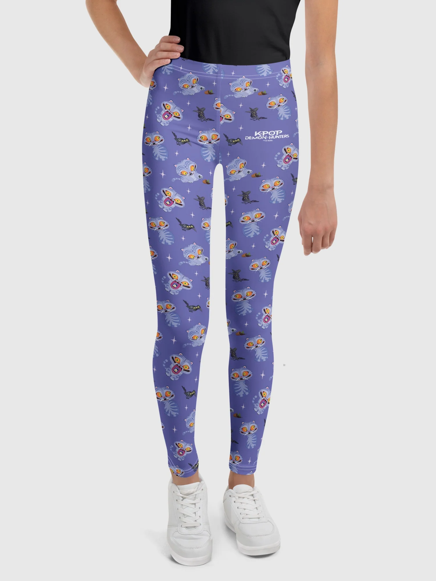 KPop Demon Hunters Derpy Tiger Kids Leggings - Image 3
