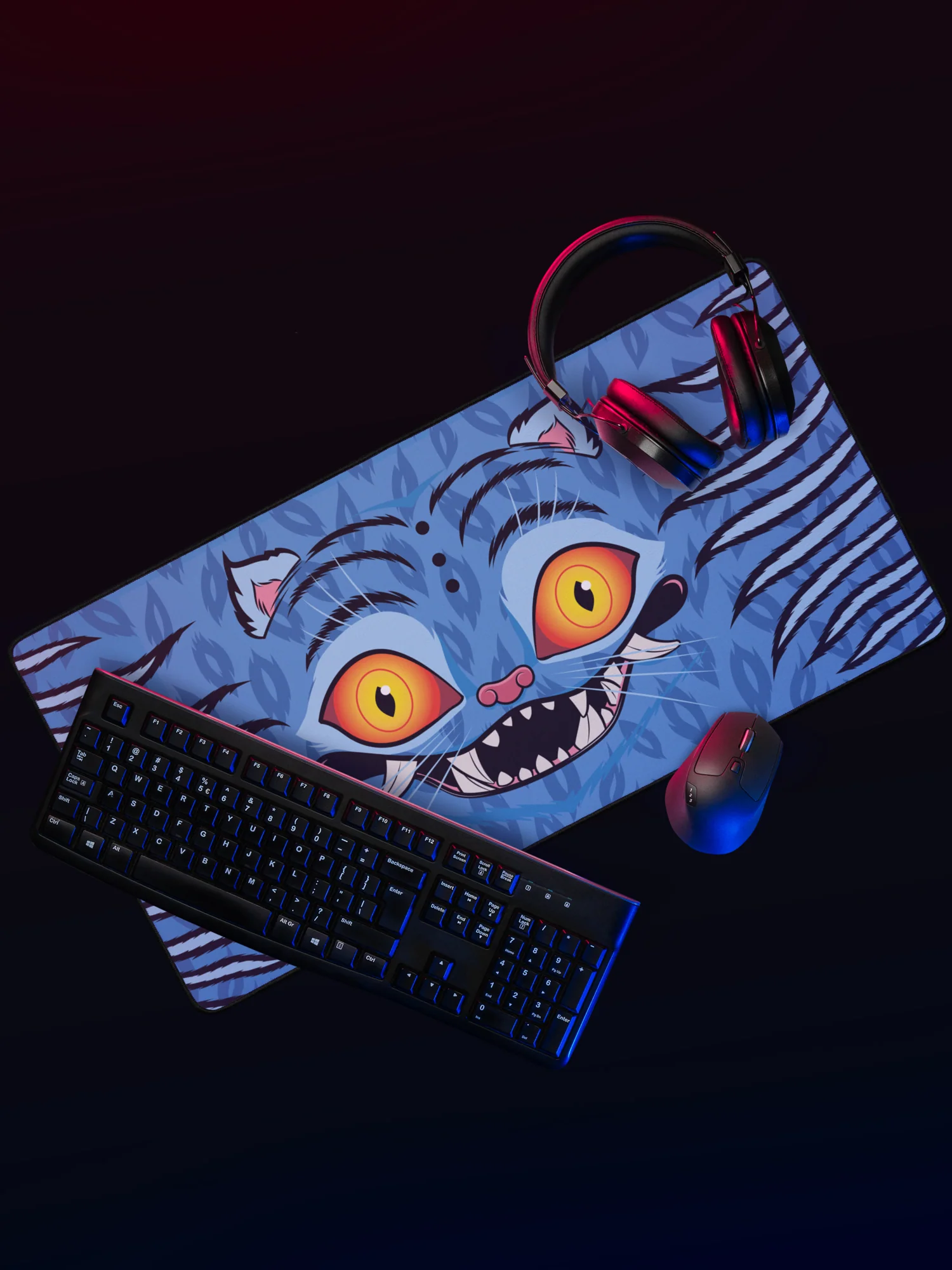 KPop Demon Hunters Desk Mat Derpy Tiger - Image 2