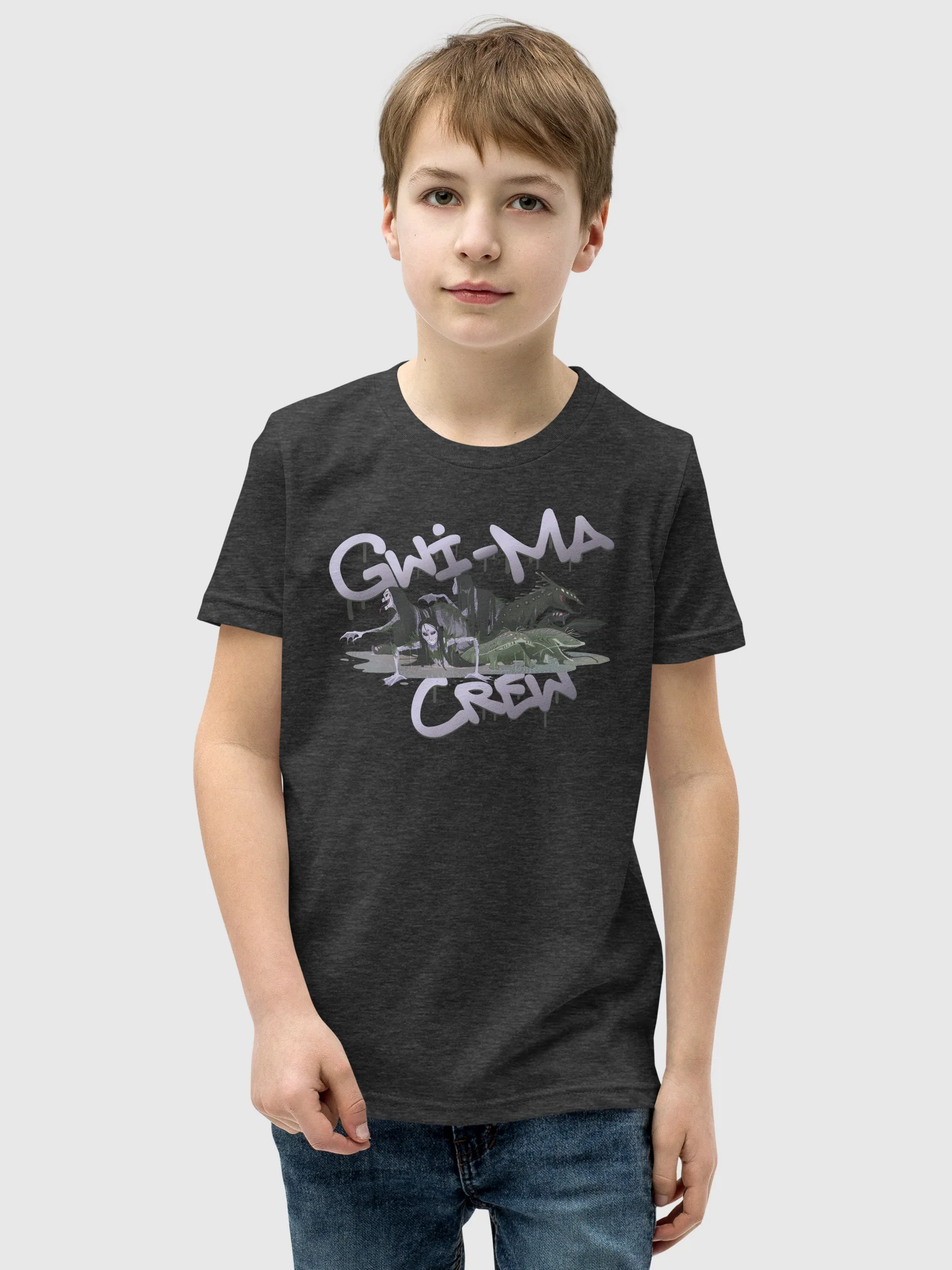 KPop Demon Hunters Gwi-Ma Crew Kids T-Shirt - Image 2