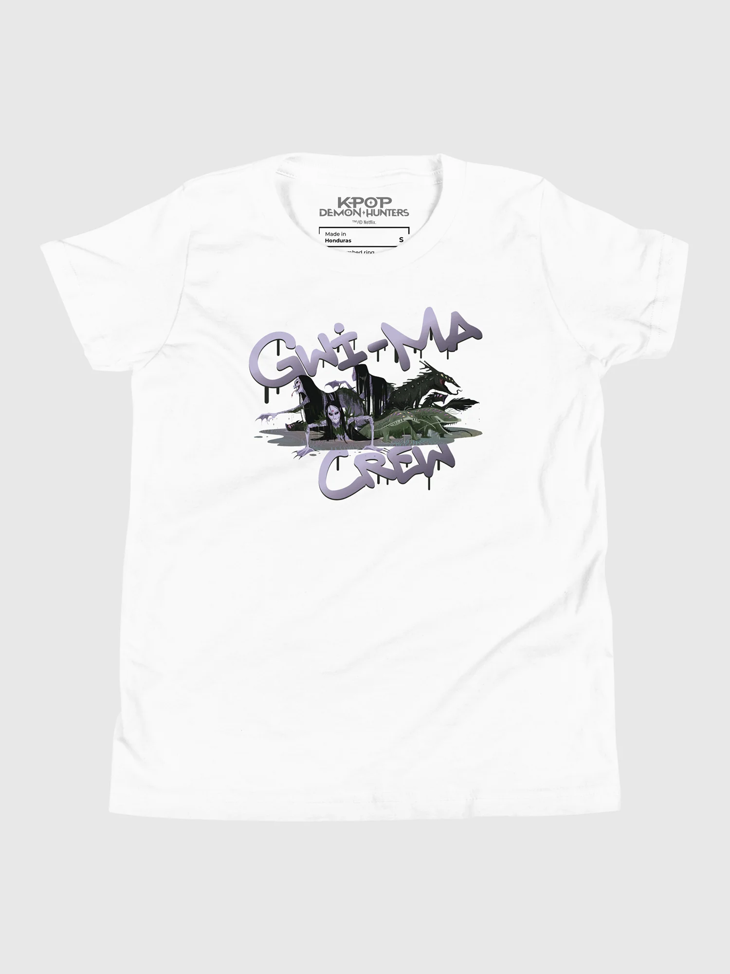 KPop Demon Hunters Gwi-Ma Crew Kids T-Shirt - Image 7