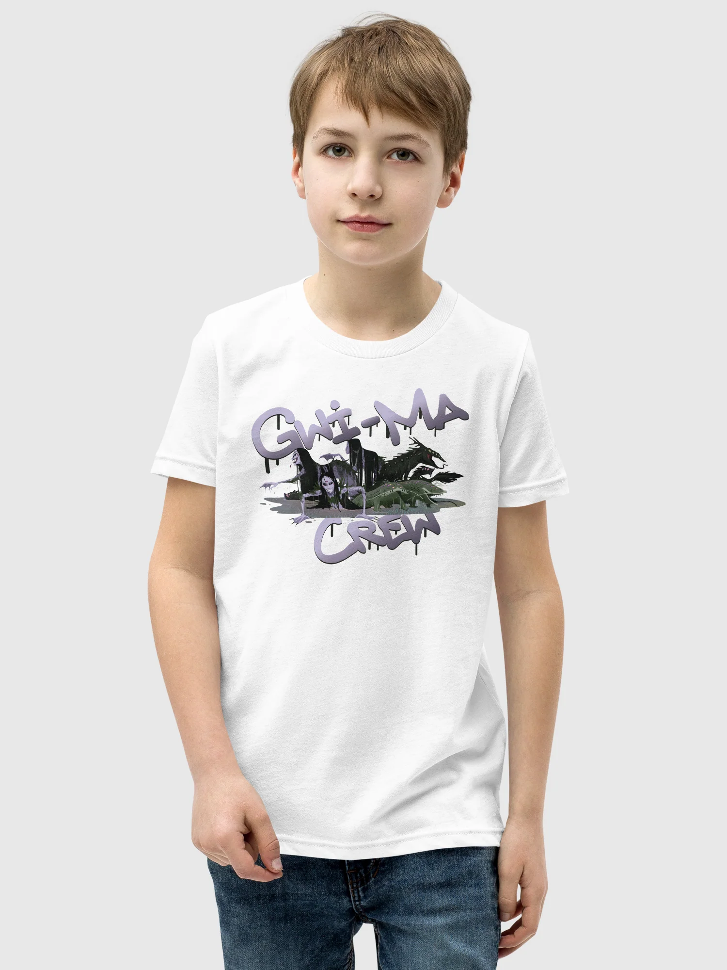 KPop Demon Hunters Gwi-Ma Crew Kids T-Shirt - Image 8