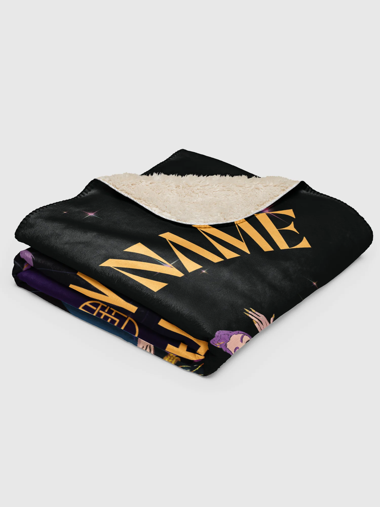 KPop Demon Hunters Happy Fans Happy Honmoon Personalized Sherpa Blanket - Image 8