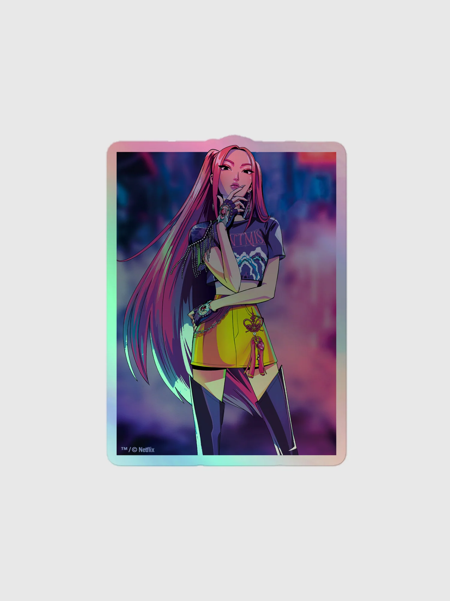 KPop Demon Hunters Holographic Sticker Mira Electric Summer - Image 2