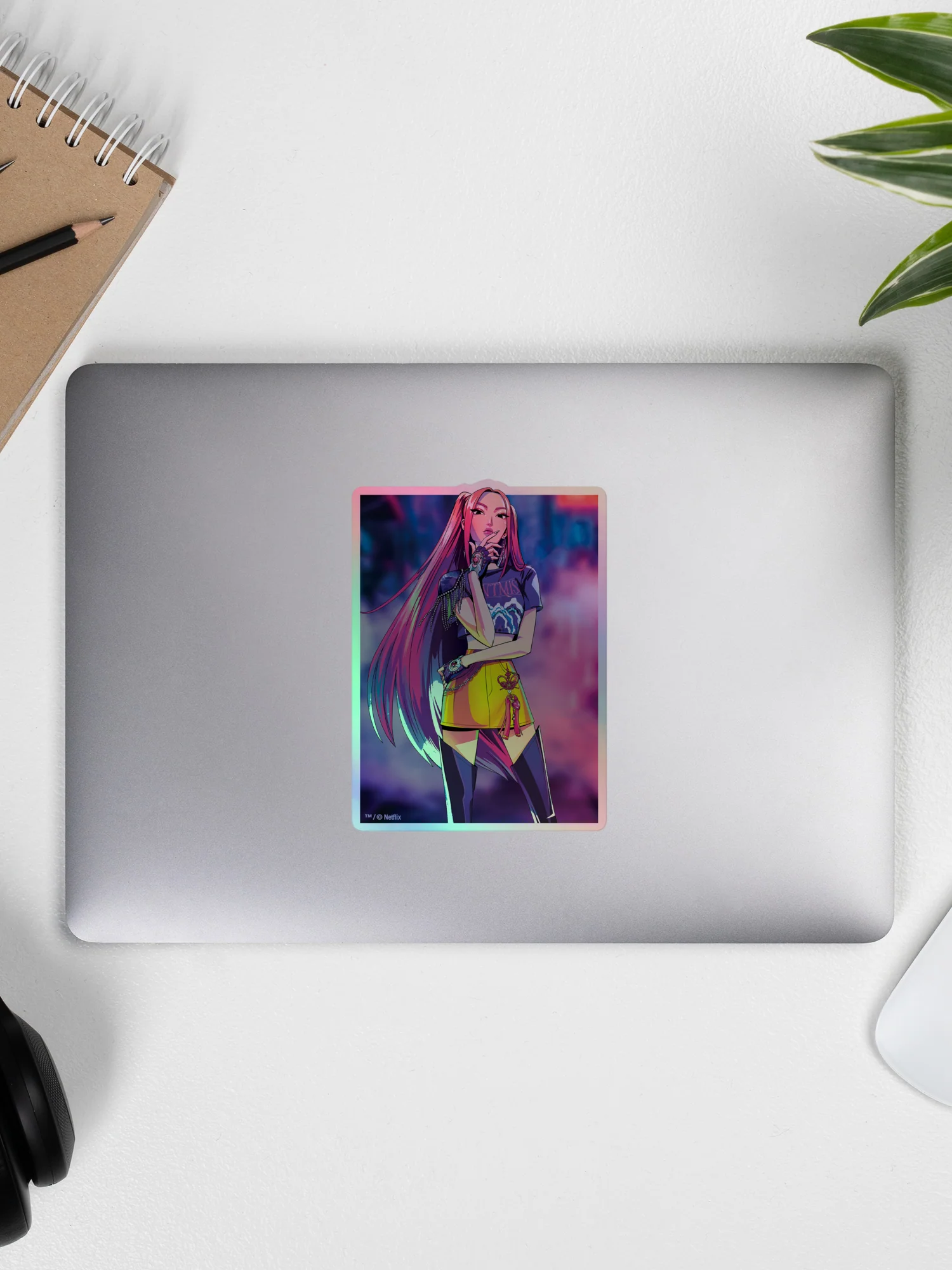 KPop Demon Hunters Holographic Sticker Mira Electric Summer - Image 5