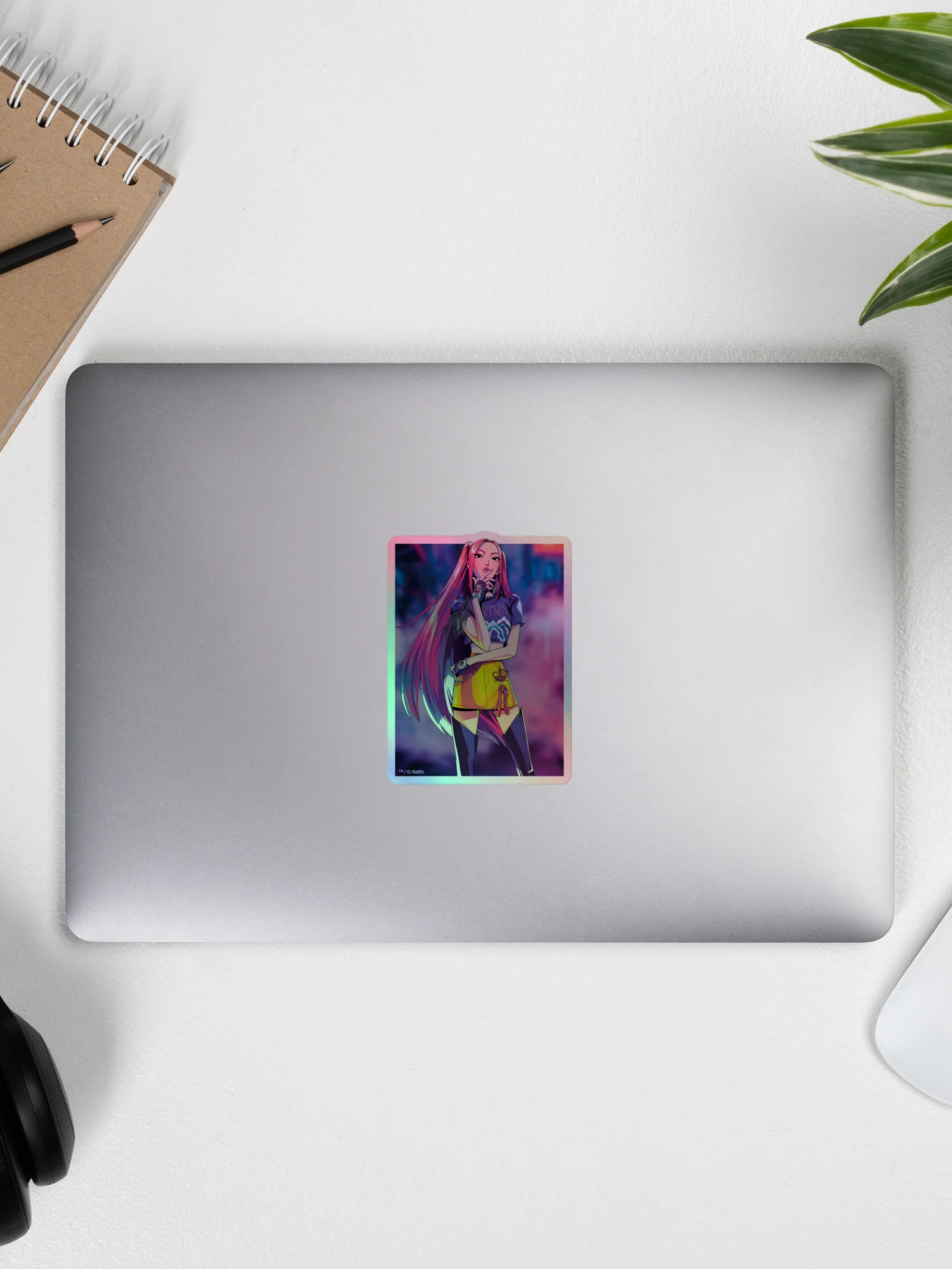 KPop Demon Hunters Holographic Sticker Mira Electric Summer - Image 6