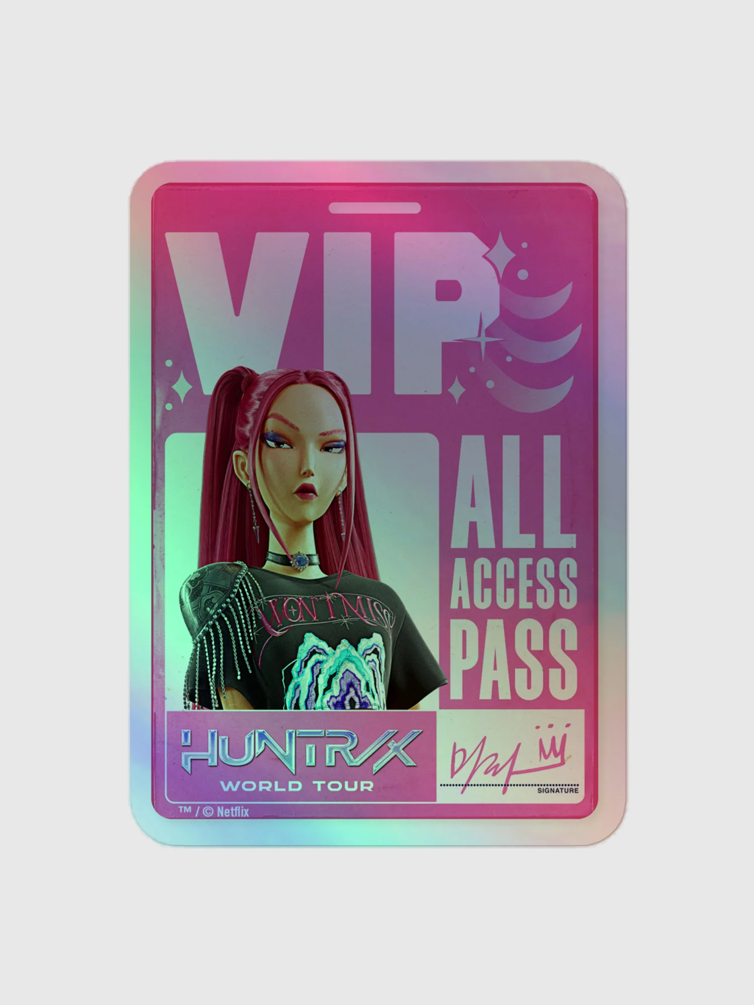 KPop Demon Hunters Holographic Sticker Mira VIP - Image 3