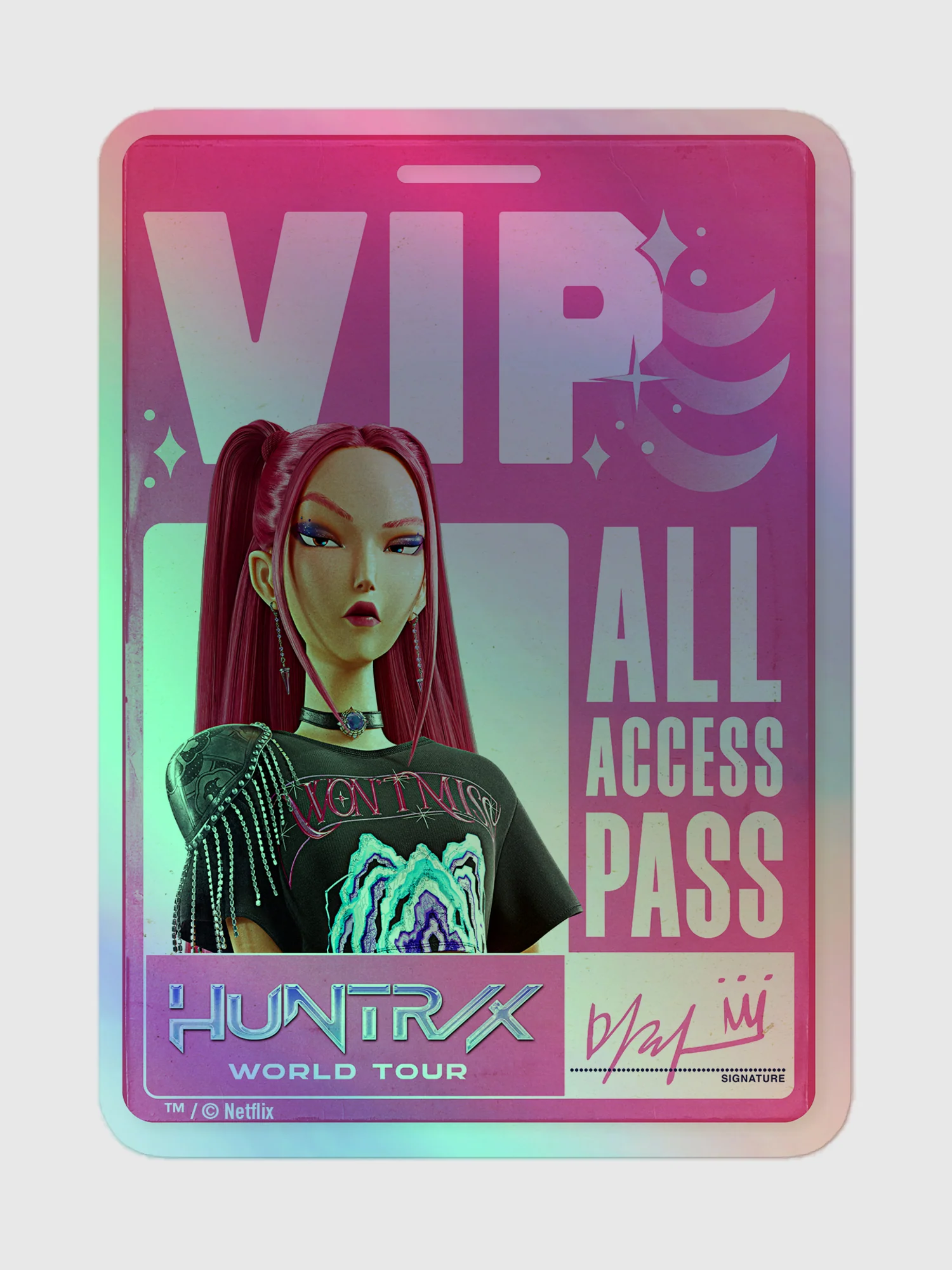 KPop Demon Hunters Holographic Sticker Mira VIP - Image 4