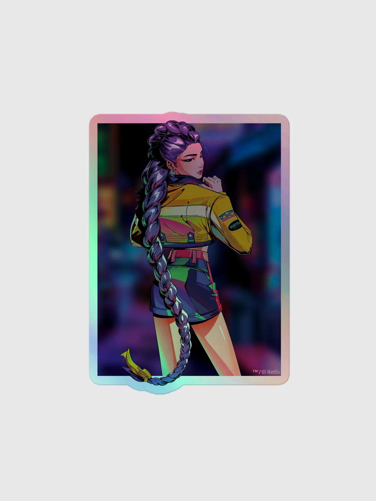 KPop Demon Hunters Holographic Sticker Rumi Electric Summer - Image 2