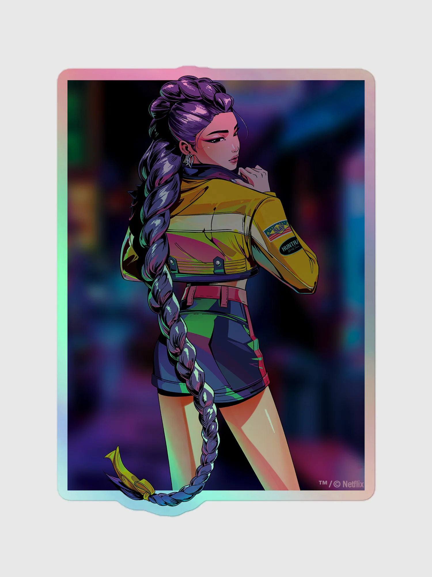 KPop Demon Hunters Holographic Sticker Rumi Electric Summer - Image 3