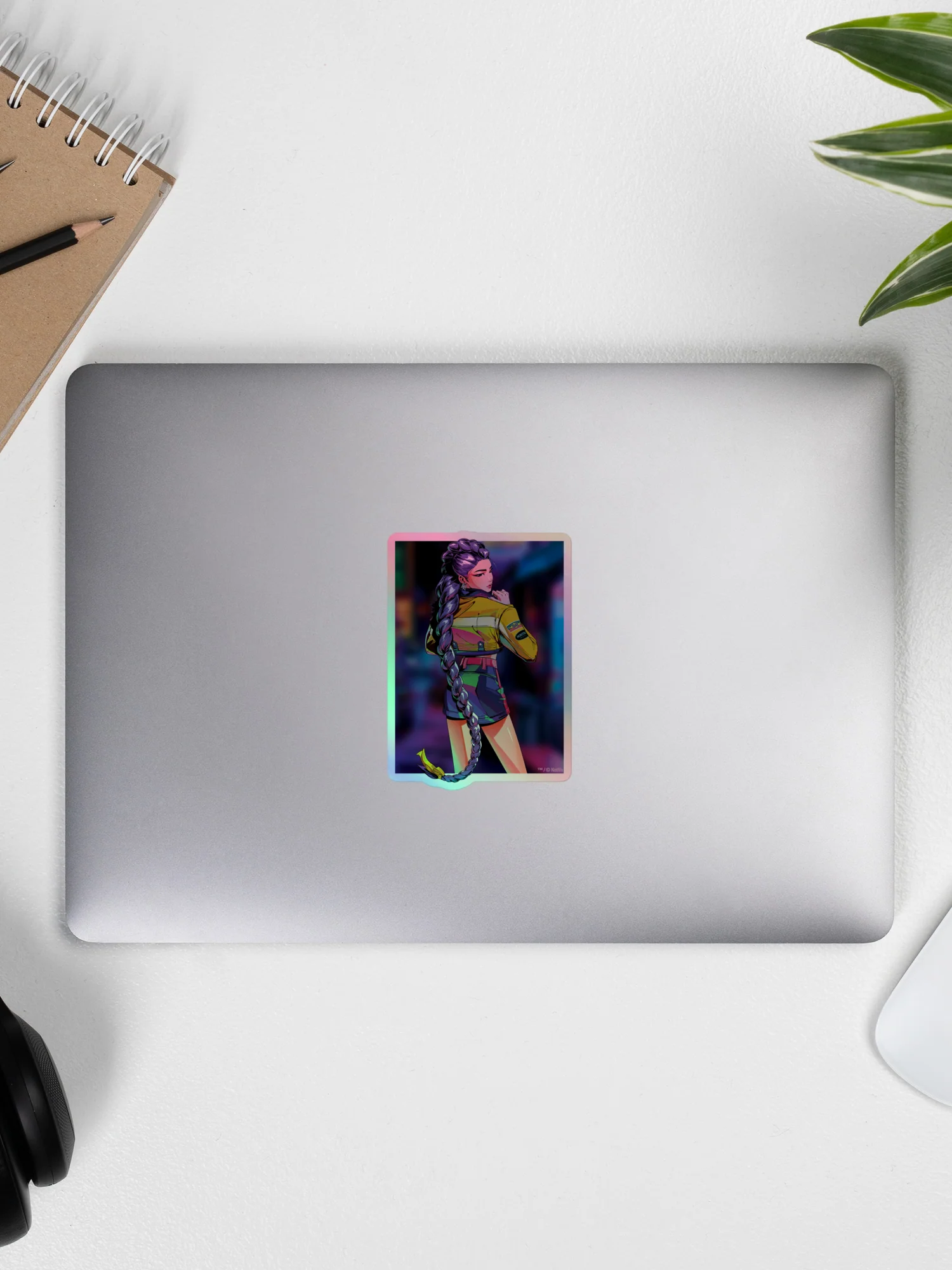 KPop Demon Hunters Holographic Sticker Rumi Electric Summer - Image 6