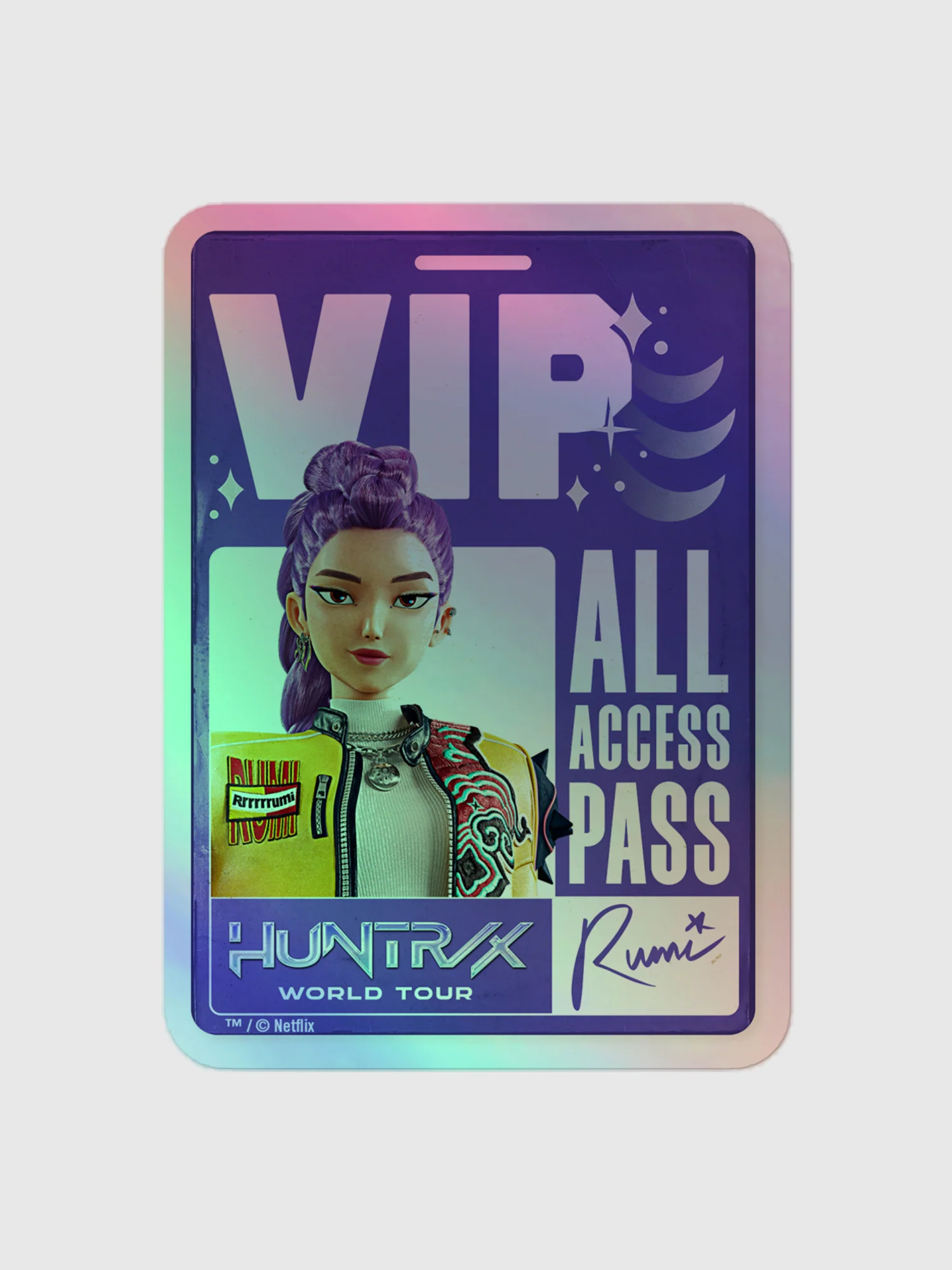 KPop Demon Hunters Holographic Sticker Rumi VIP - Image 3