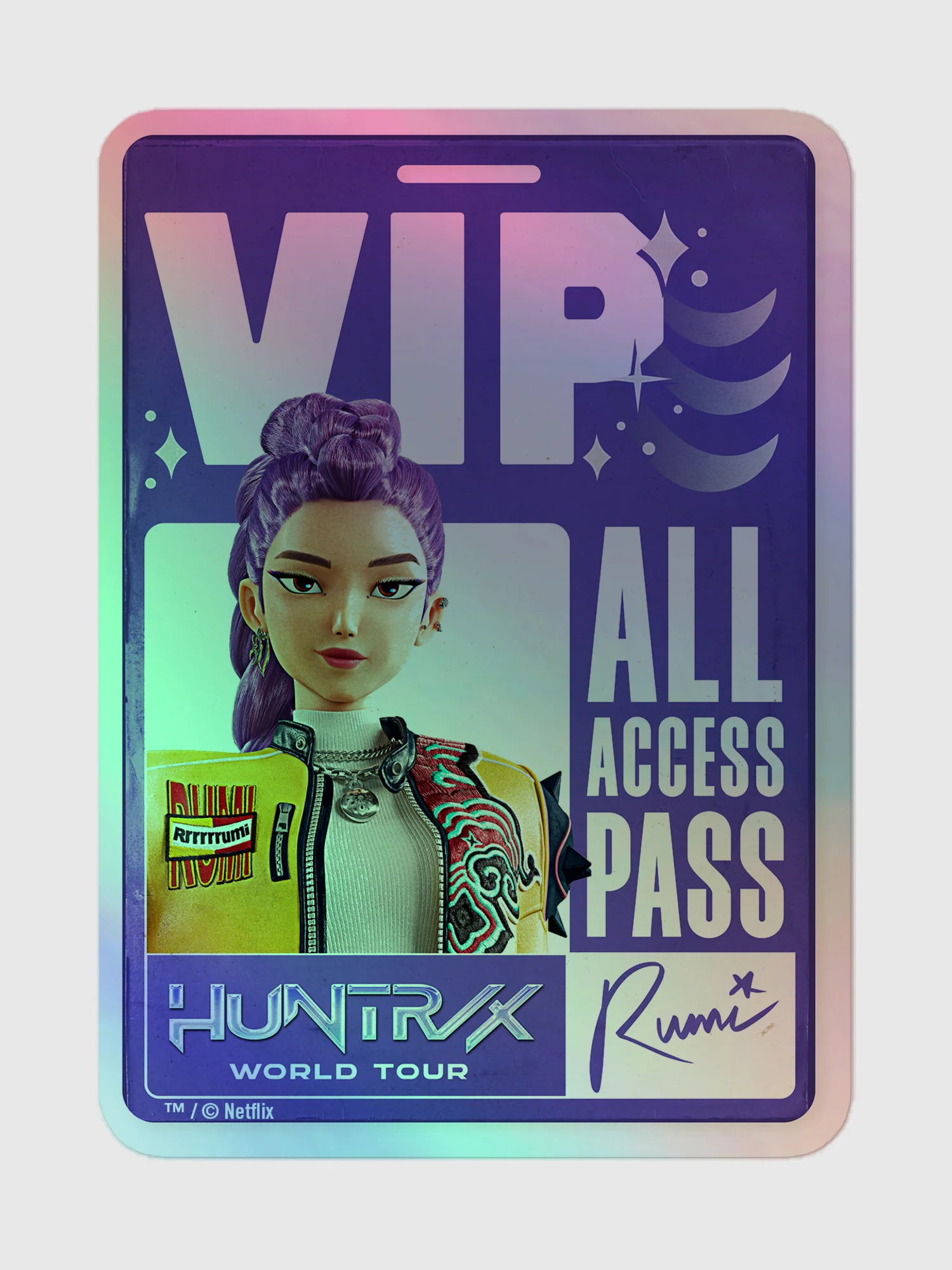 KPop Demon Hunters Holographic Sticker Rumi VIP - Image 4