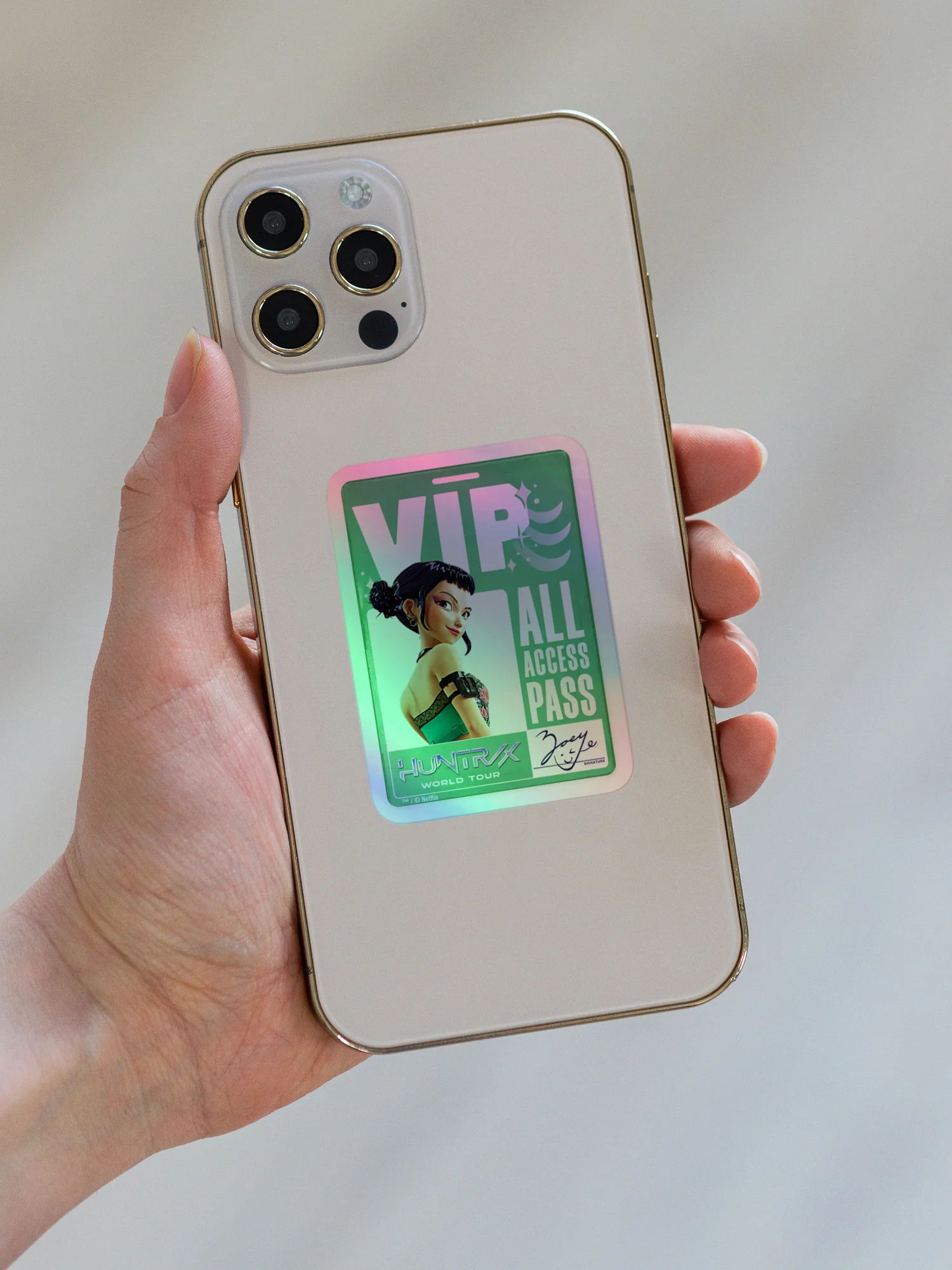KPop Demon Hunters Holographic Sticker Zoey VIP - Image 2