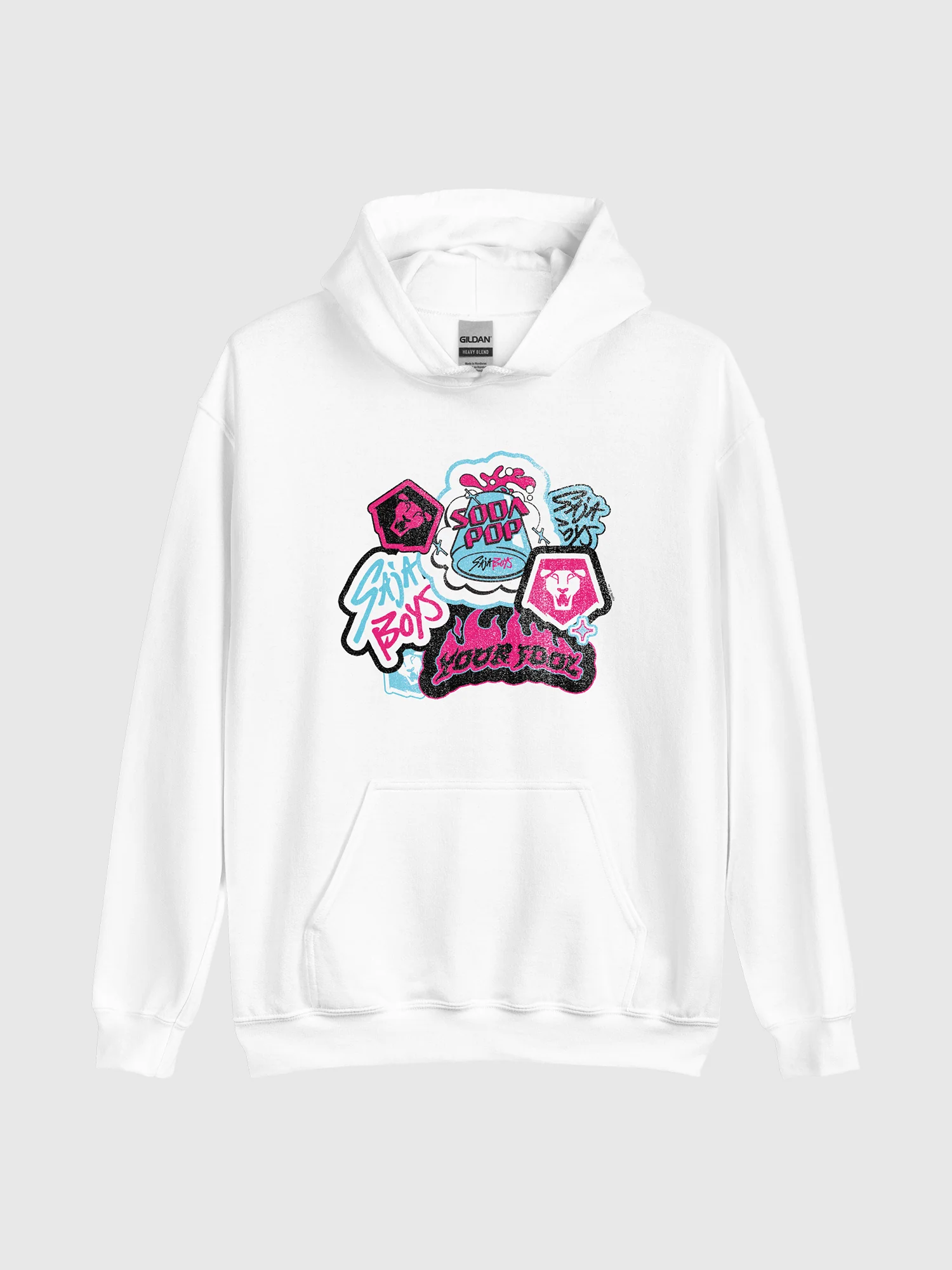 KPop Demon Hunters Hoodie Saja Boys Collage - Image 2