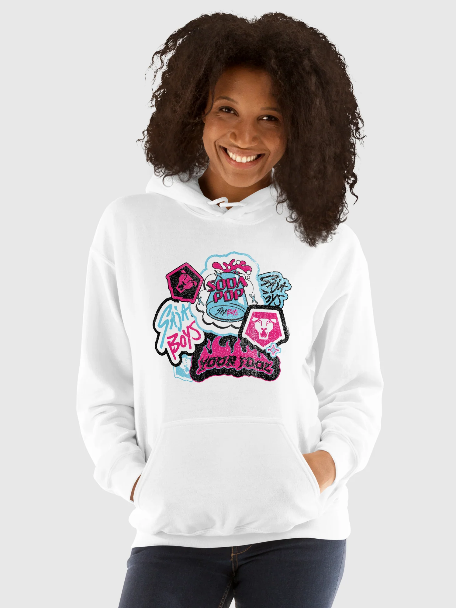 KPop Demon Hunters Hoodie Saja Boys Collage - Image 3