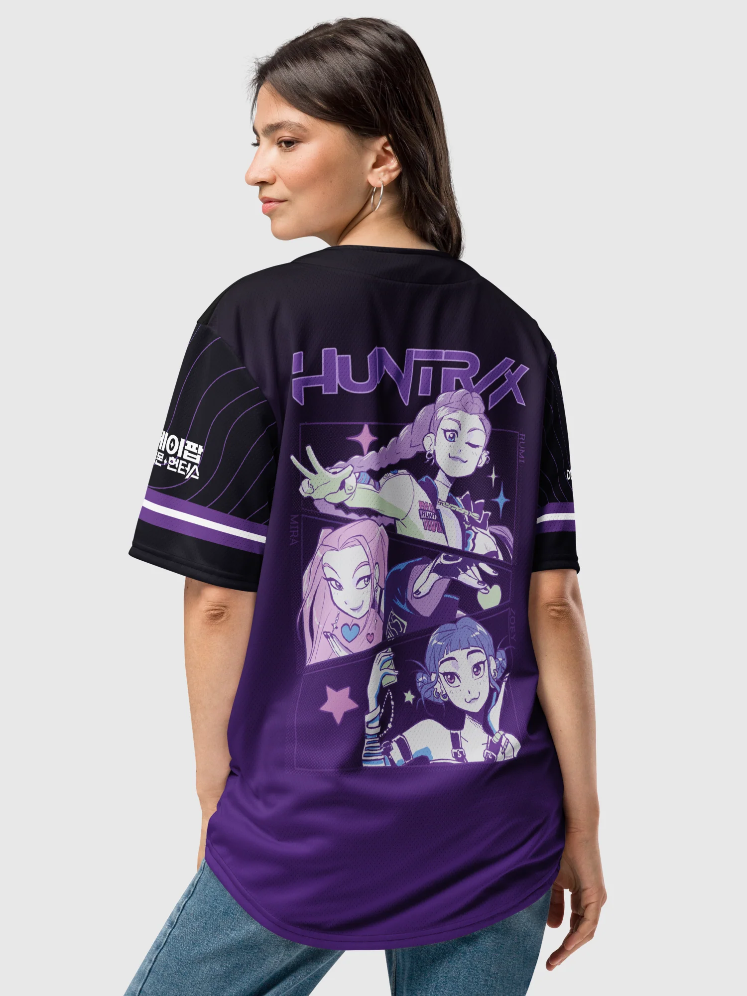 KPop Demon Hunters HUNTR/X Baseball Jersey - Image 3