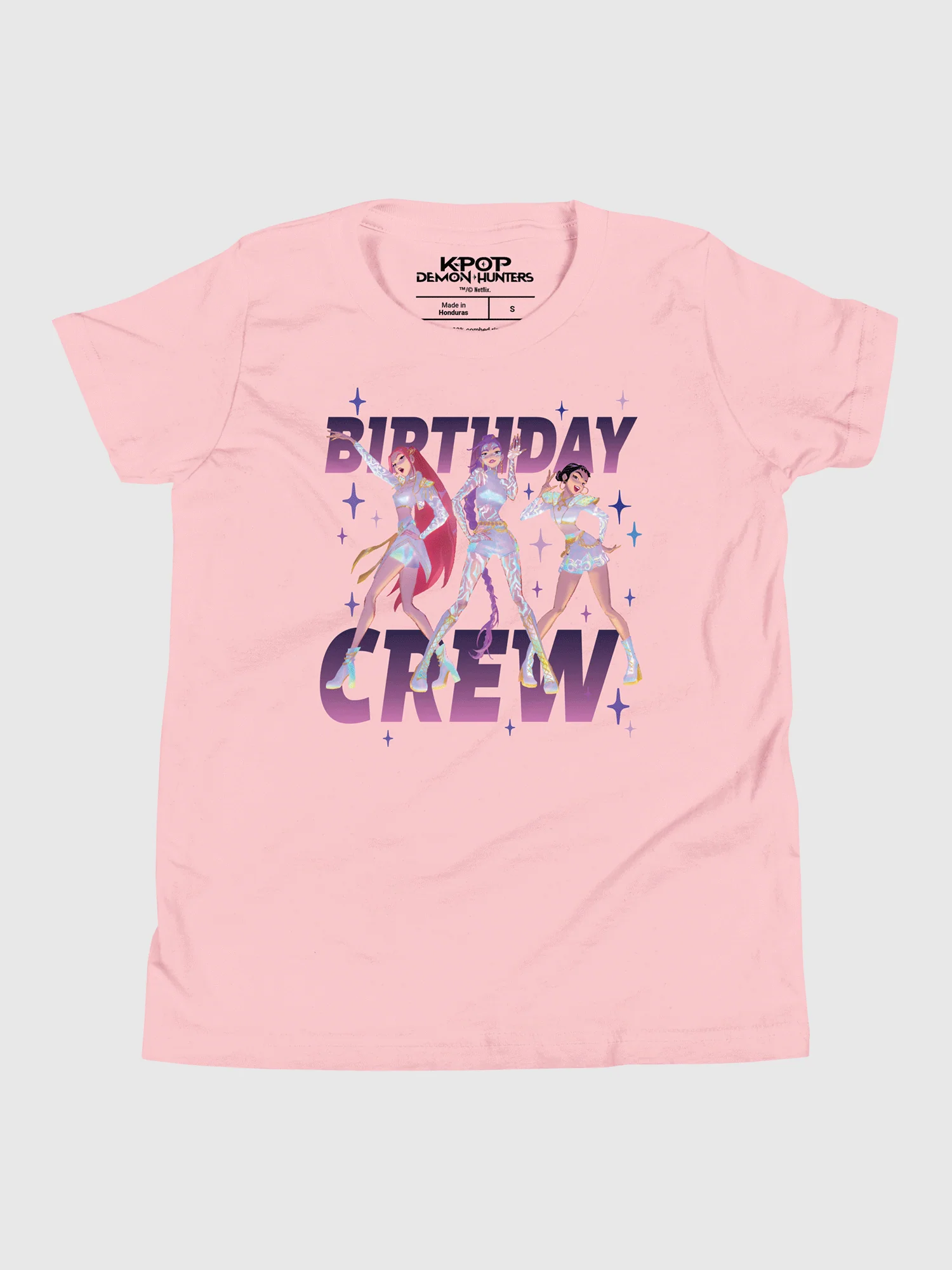 KPop Demon Hunters HUNTR/X Birthday Crew Kids T-Shirt - Image 2