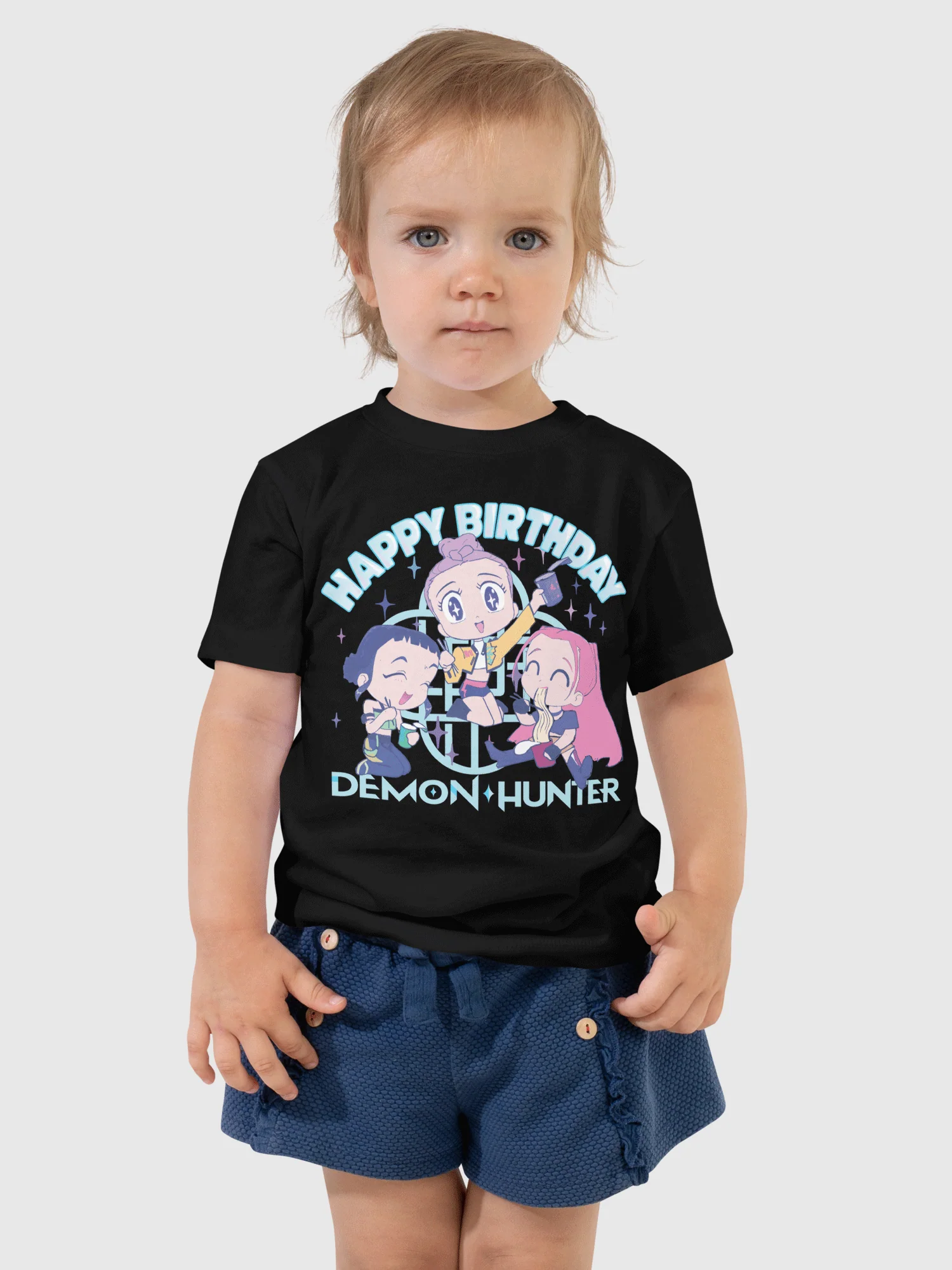 KPop Demon Hunters HUNTR/X Birthday Toddler Short Sleeve T-Shirt - Image 3
