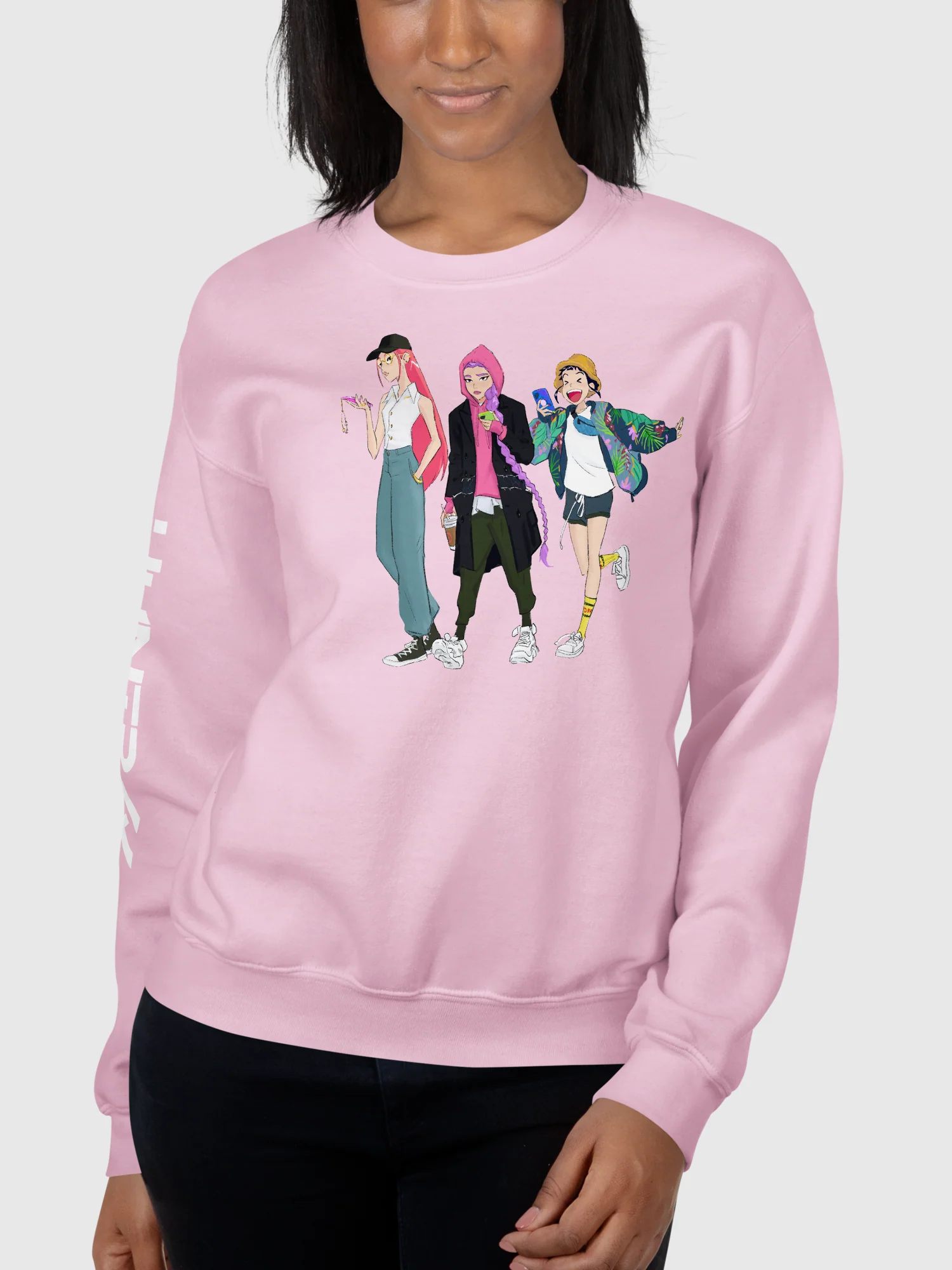 KPop Demon Hunters Off Duty HUNTR/X Sweatshirt - Image 3