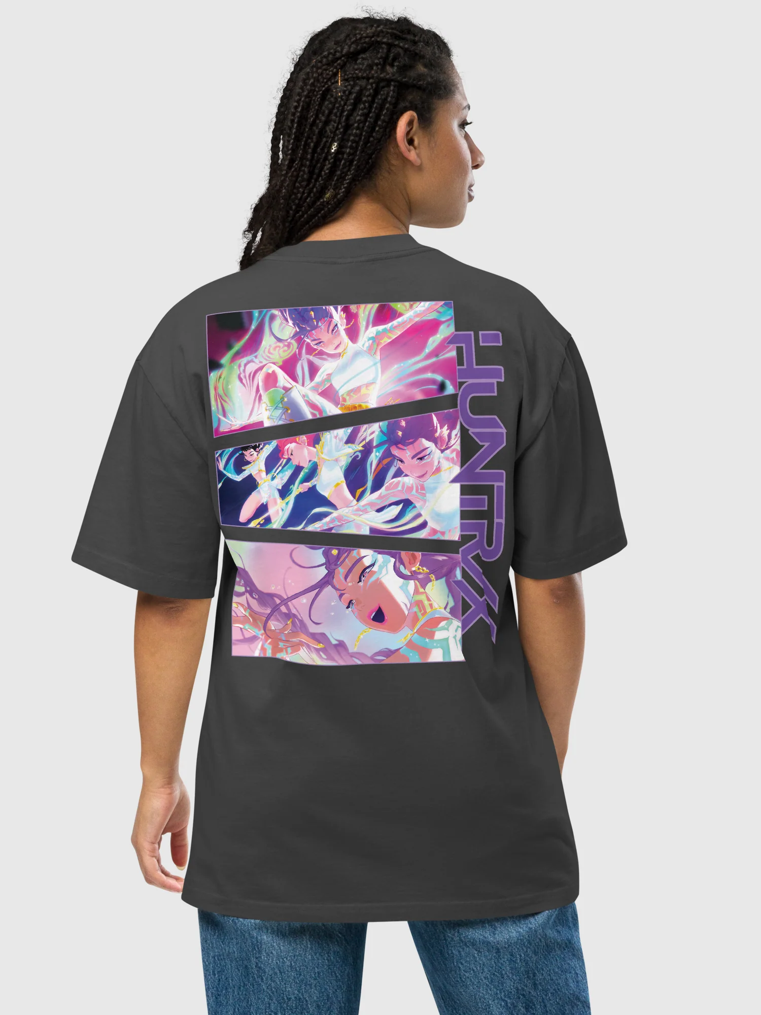KPop Demon Hunters HUNTR/X Final Battle Oversized T-Shirt - Image 3