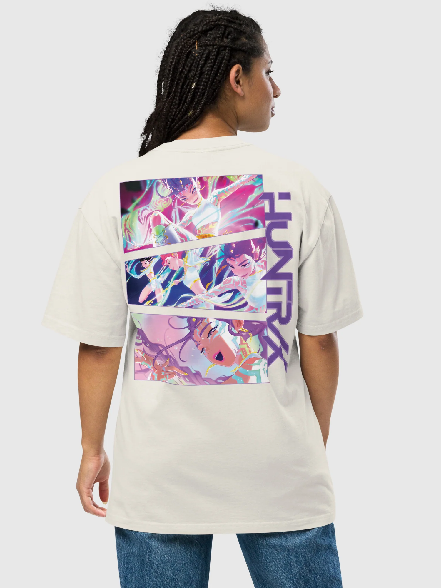 KPop Demon Hunters HUNTR/X Final Battle Oversized T-Shirt - Image 6