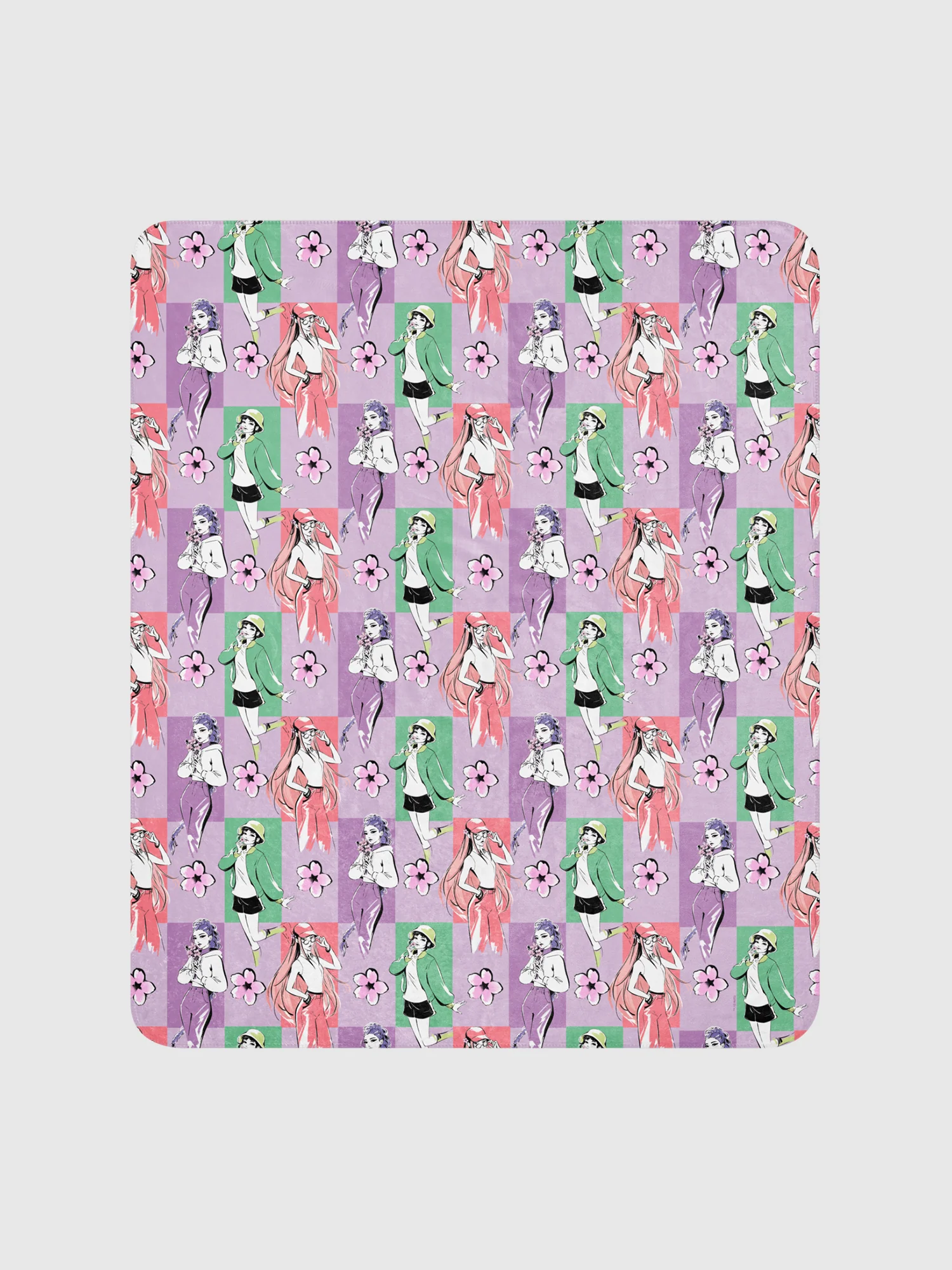 KPop Demon Hunters HUNTR/X Sherpa Blanket Spring - Image 3