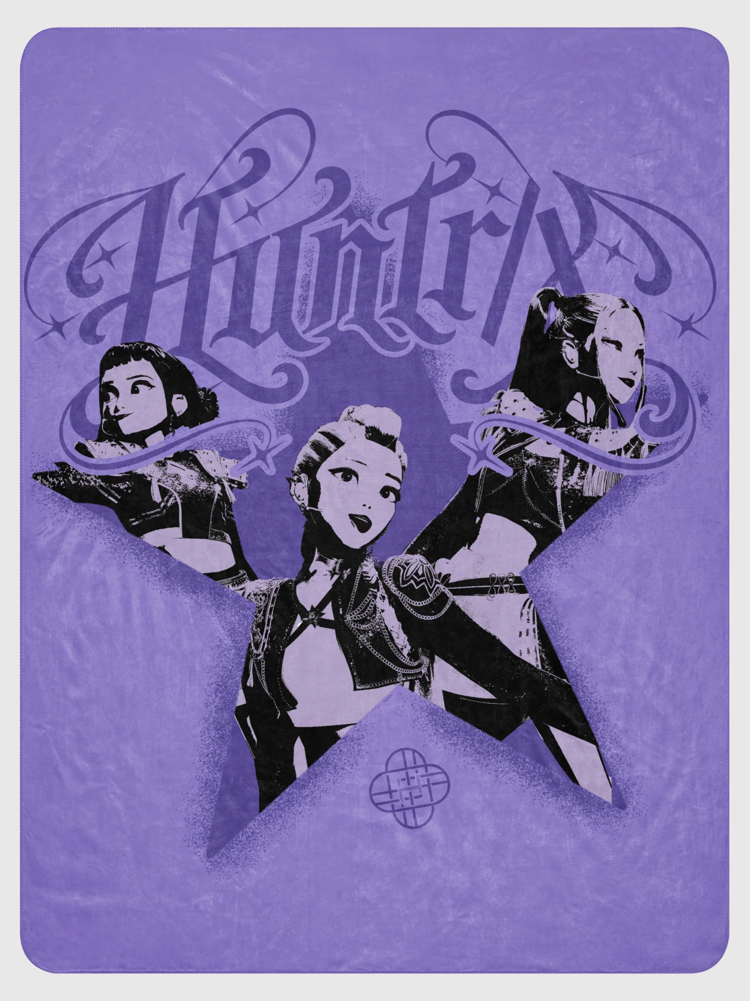 KPop Demon Hunters HUNTR/X Sherpa Blanket Star - Image 5