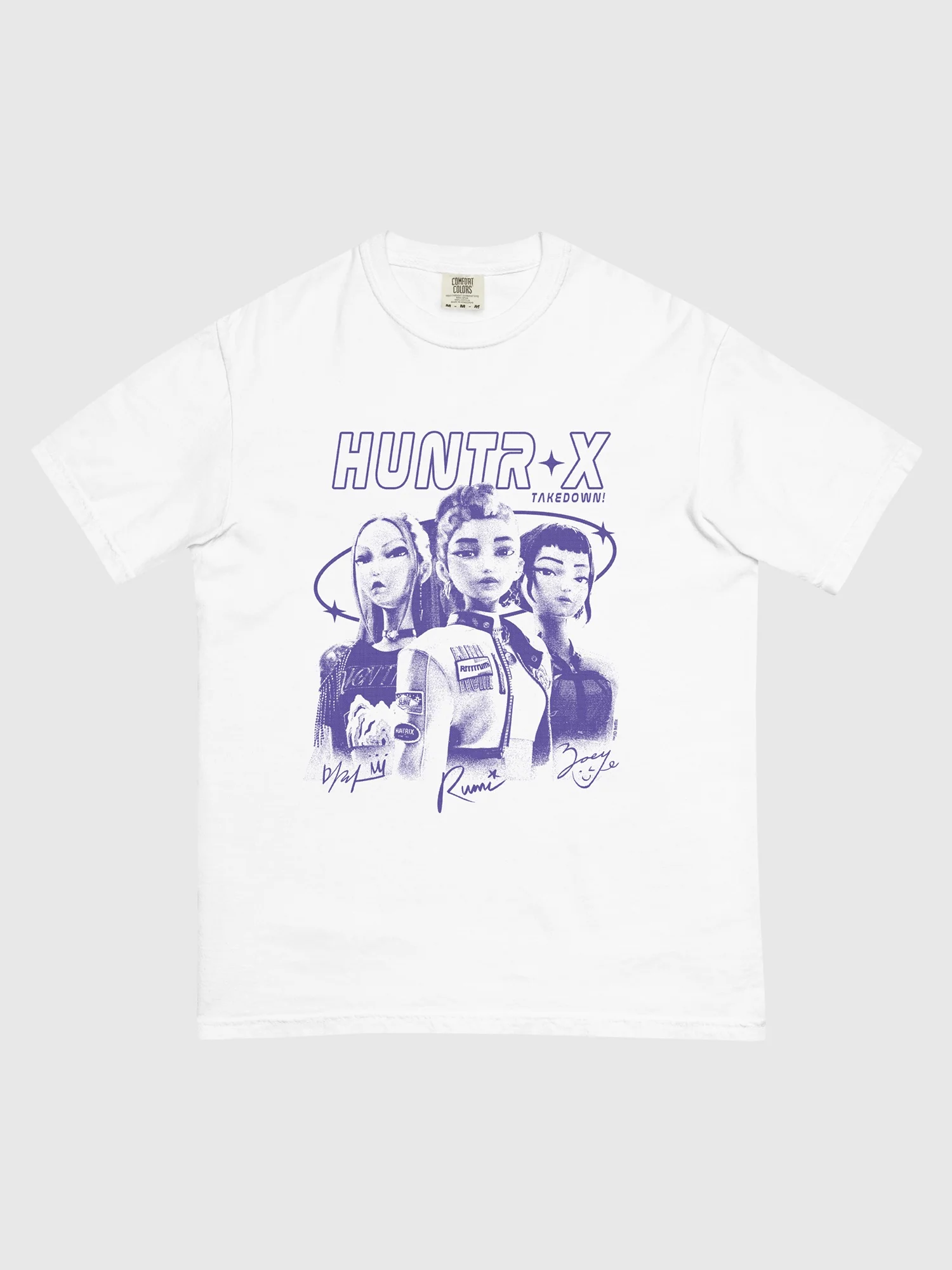 KPop Demon Hunters HUNTR/X Takedown Comfort Colors T-Shirt - Image 2