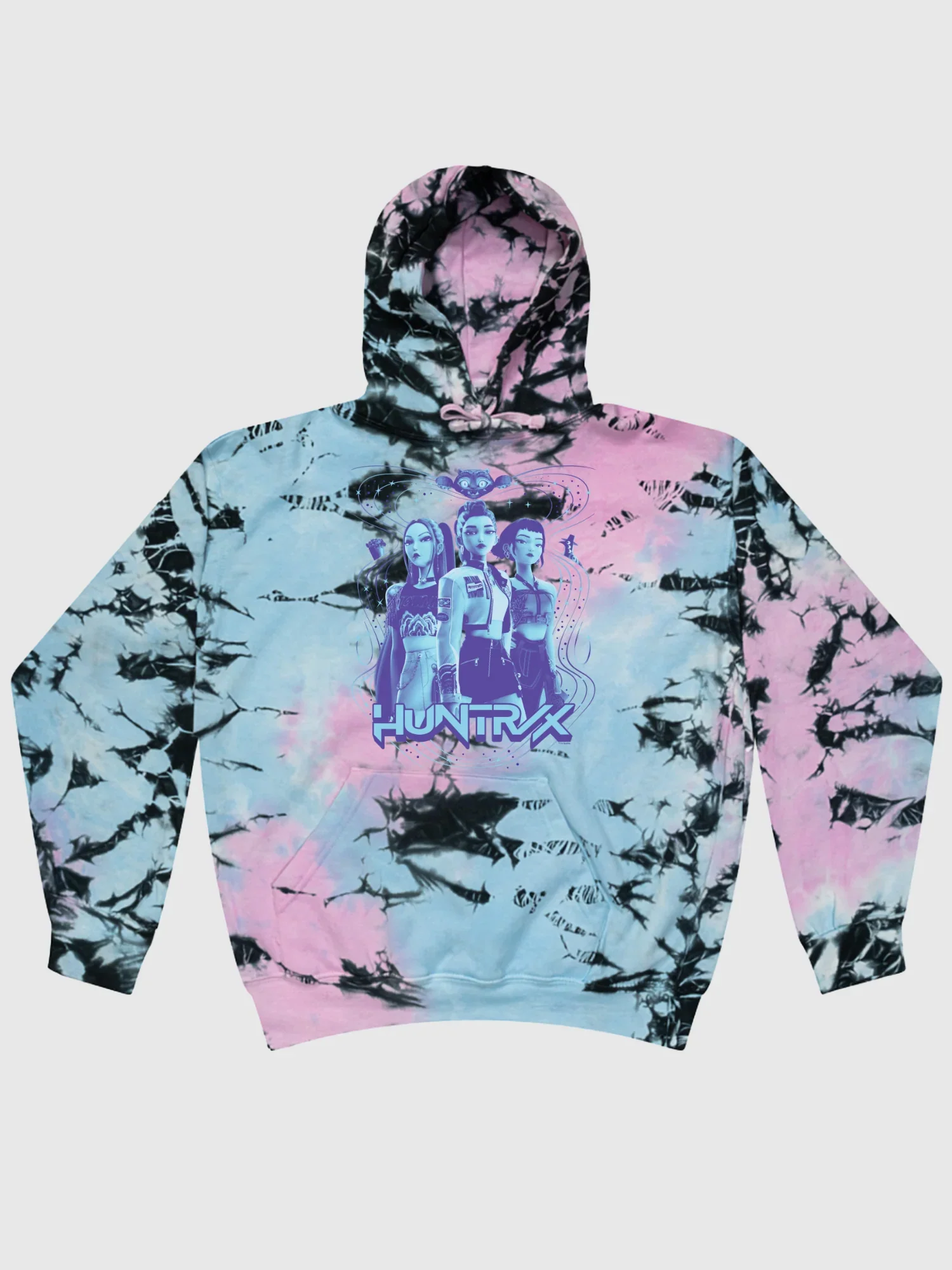 KPop Demon Hunters HUNTR/X Tie-Dye Kids Hoodie - Image 5