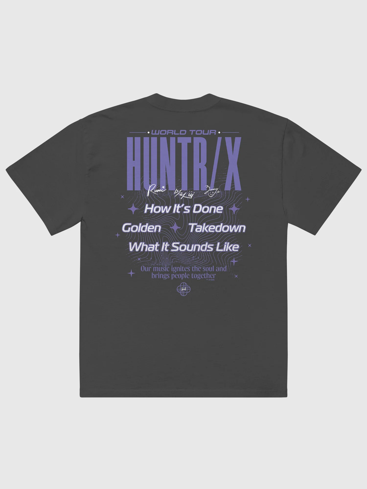 KPop Demon Hunters HUNTR/X World Tour Oversized T-Shirt - Image 2
