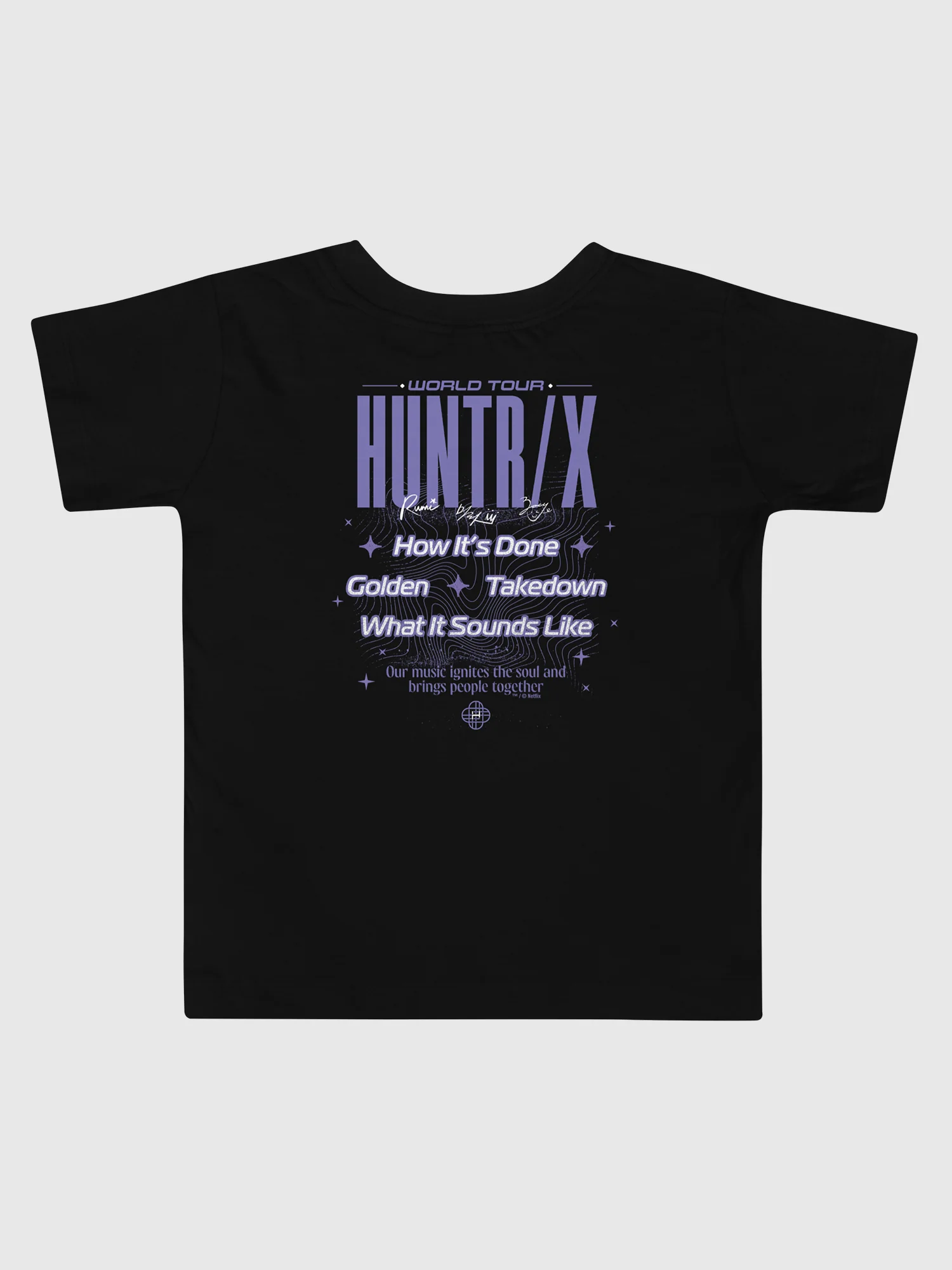 KPop Demon Hunters HUNTR/X World Tour Toddler T-Shirt - Image 2