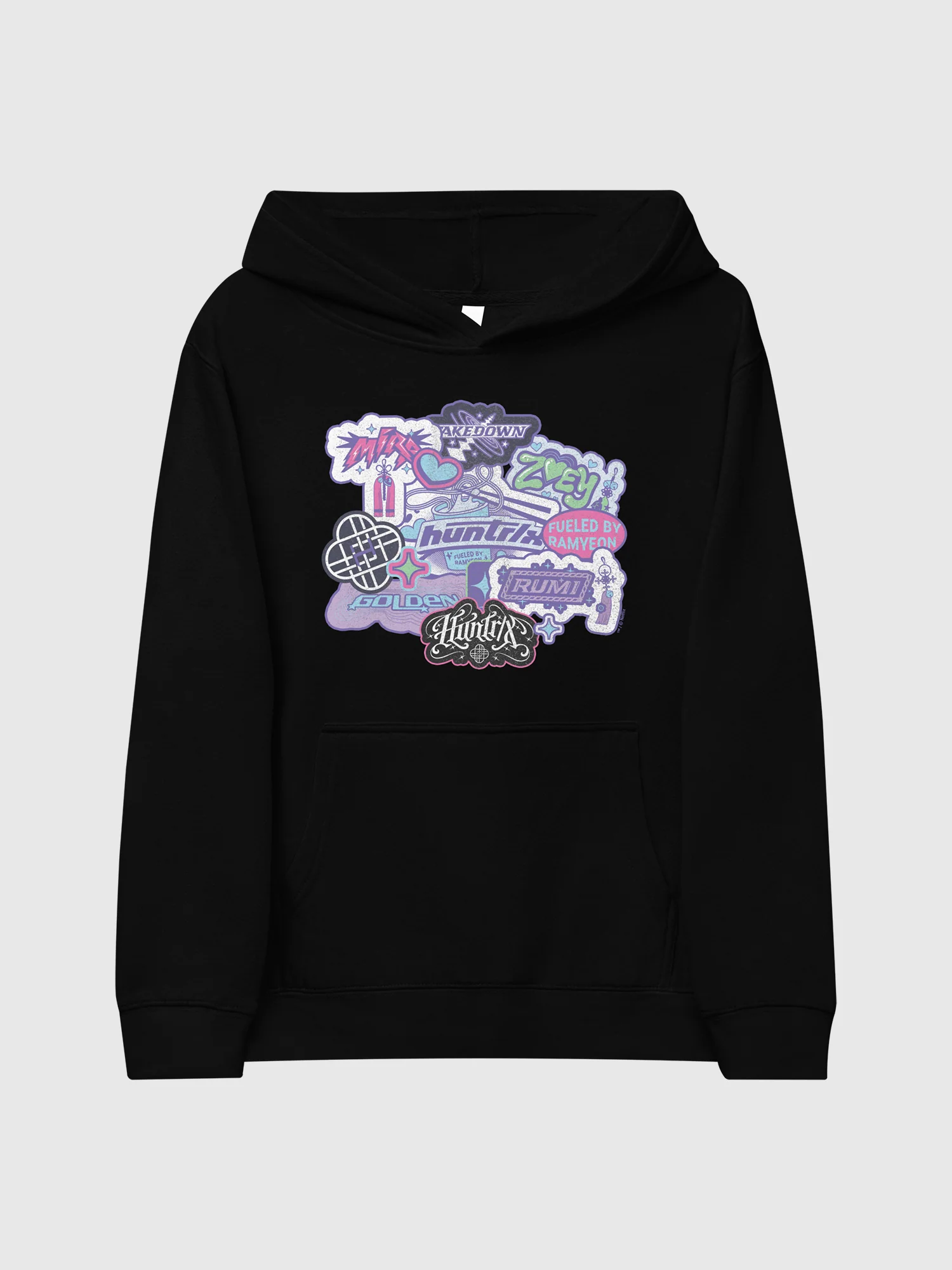 KPop Demon Hunters HUNTR/X Youth Hoodie Collage - Image 2