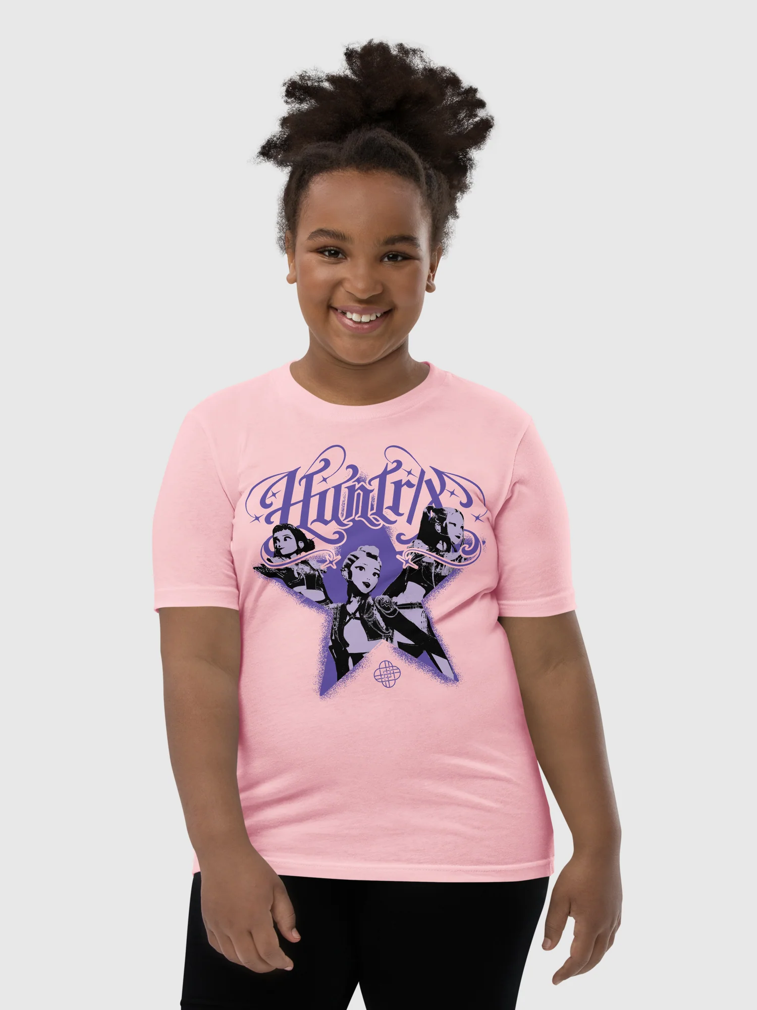 KPop Demon Hunters HUNTR/X Youth T-Shirt Star - Image 3