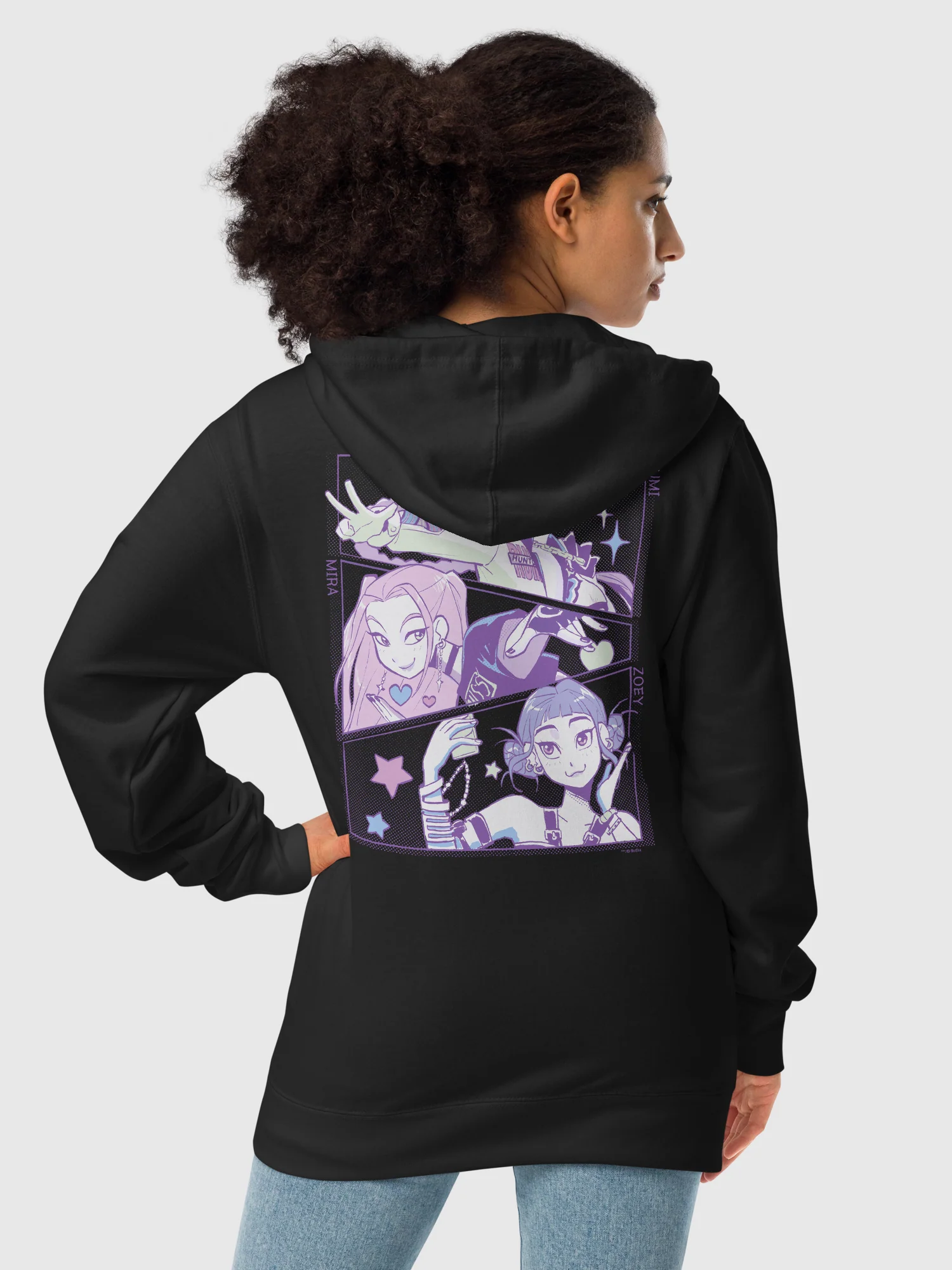 KPop Demon Hunters HUNTR/X Zip Up Hoodie - Image 4