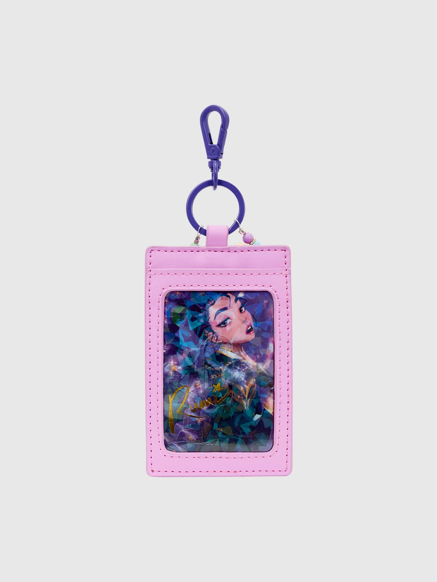 KPop Demon Hunters HUNTR/X Mini Backpack with Photo Card Charm - Image 7