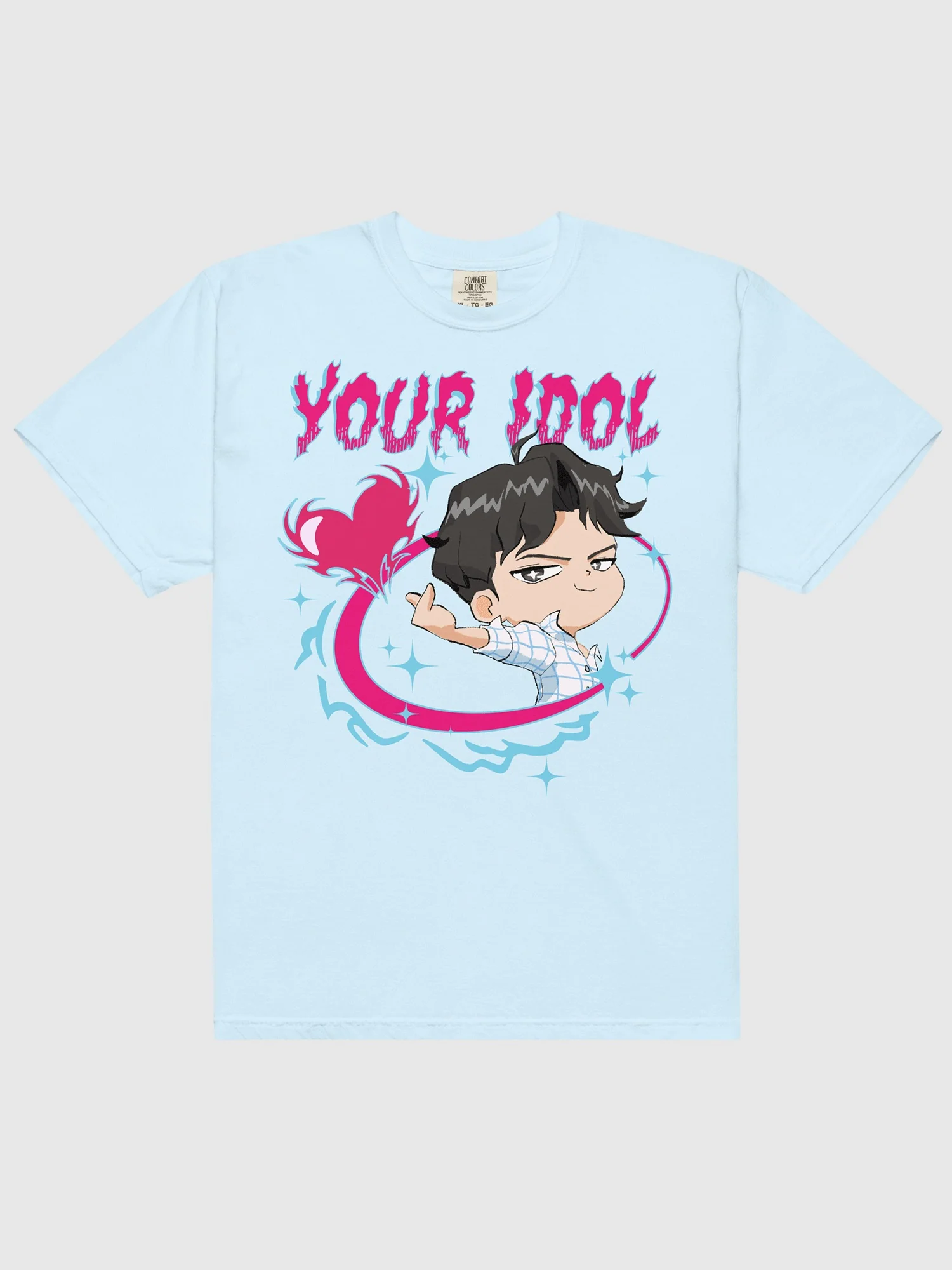 KPop Demon Hunters Jinu Chibi Comfort Colors T-Shirt - Image 4