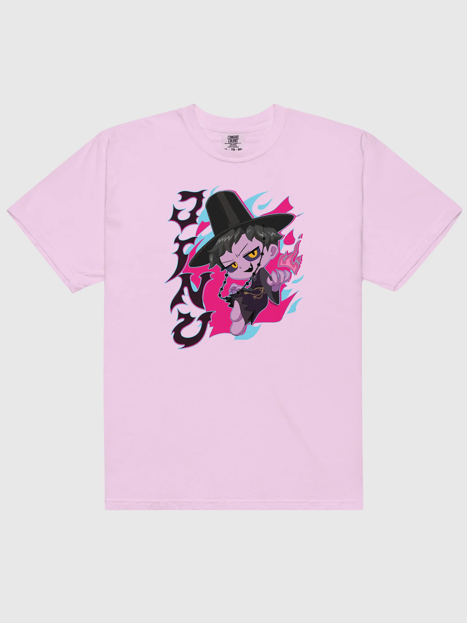 KPop Demon Hunters Jinu Chibi Comfort Colors T-Shirt - Image 3