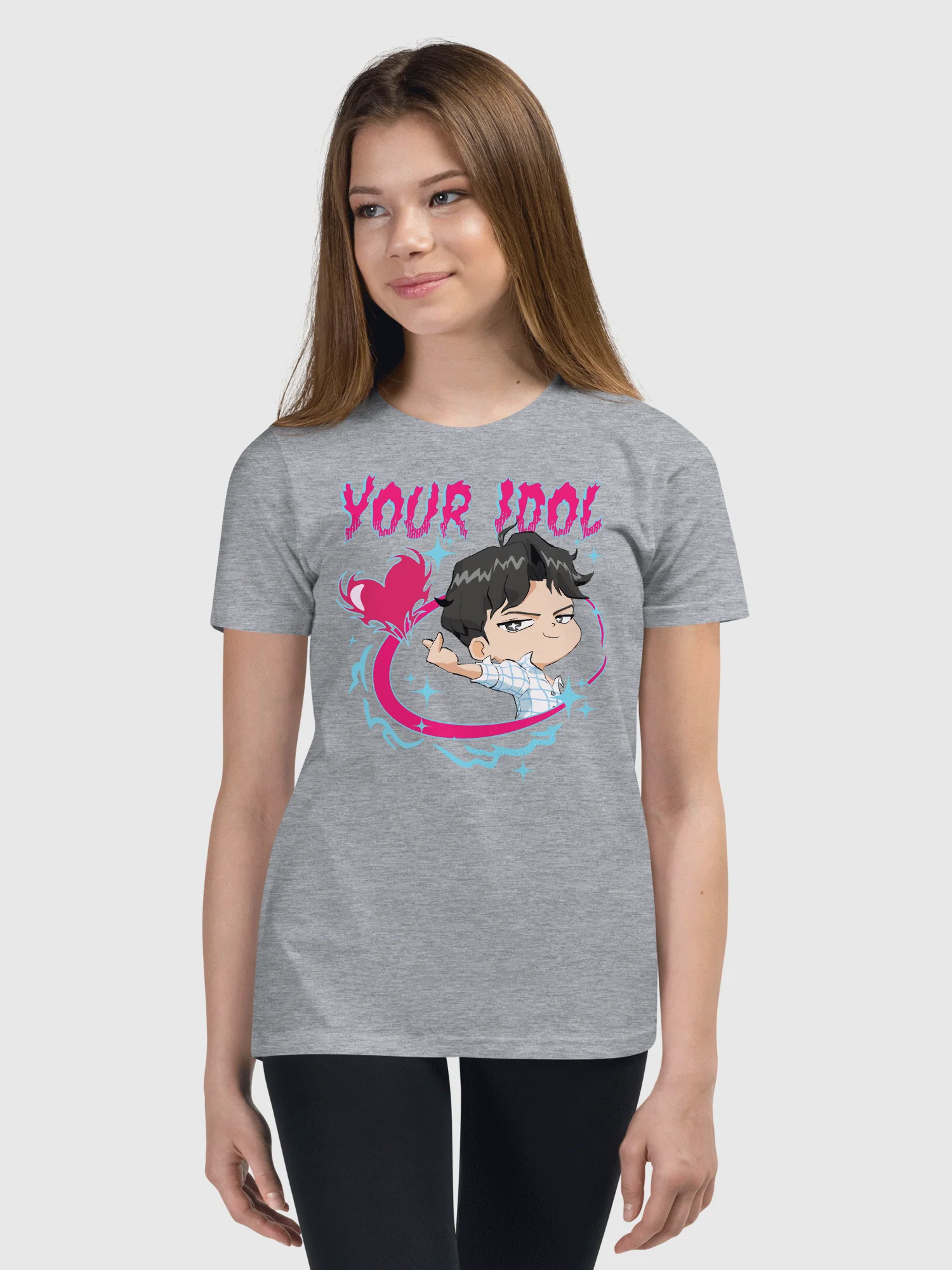 KPop Demon Hunters Jinu Chibi Kids T-Shirt - Image 2