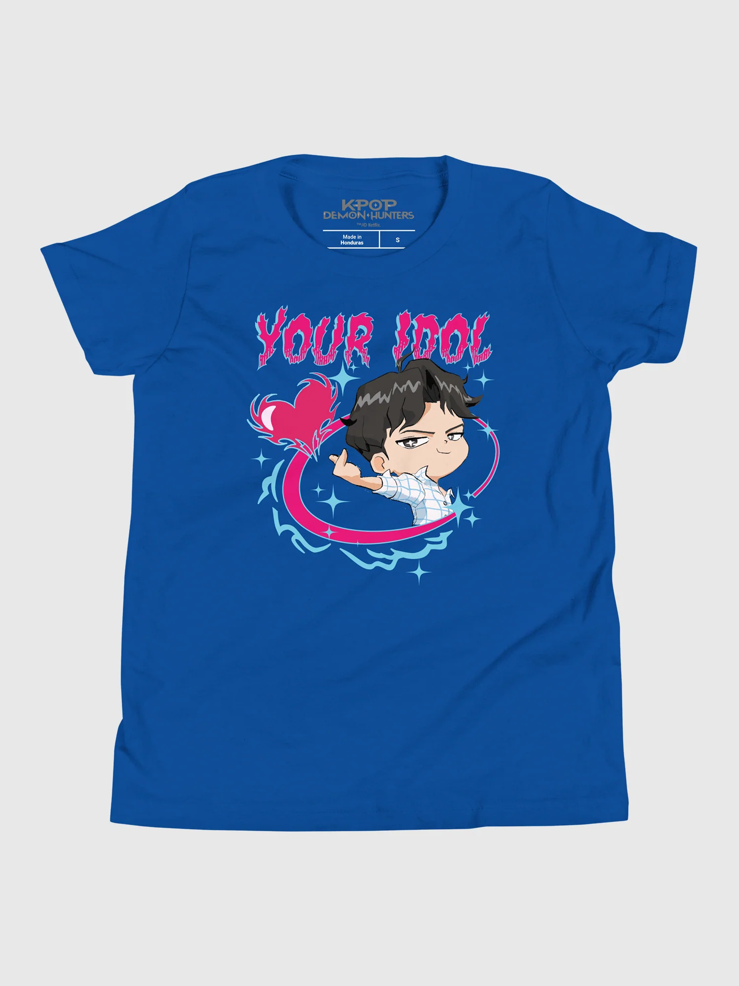 KPop Demon Hunters Jinu Chibi Kids T-Shirt - Image 3