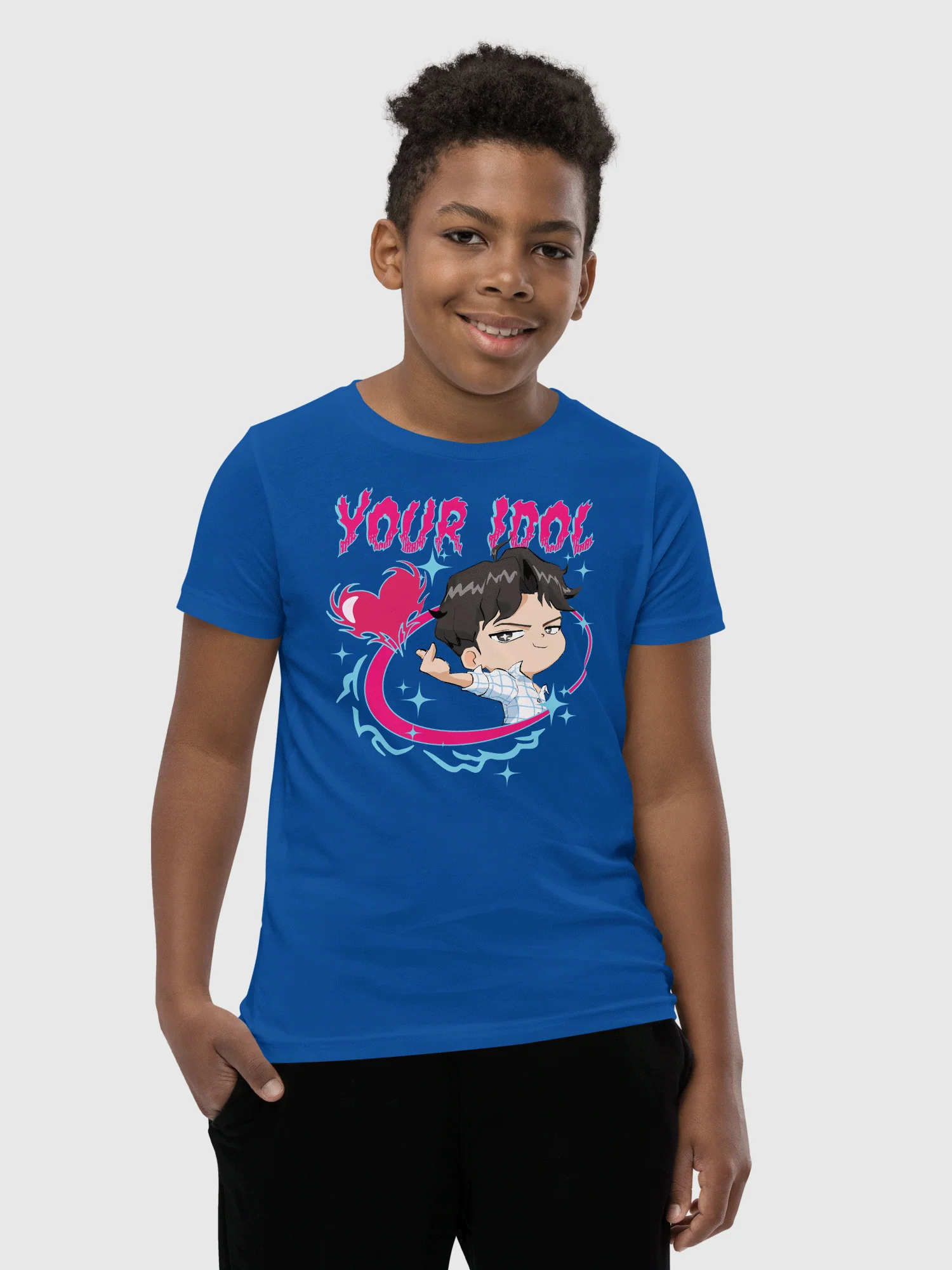 KPop Demon Hunters Jinu Chibi Kids T-Shirt - Image 4