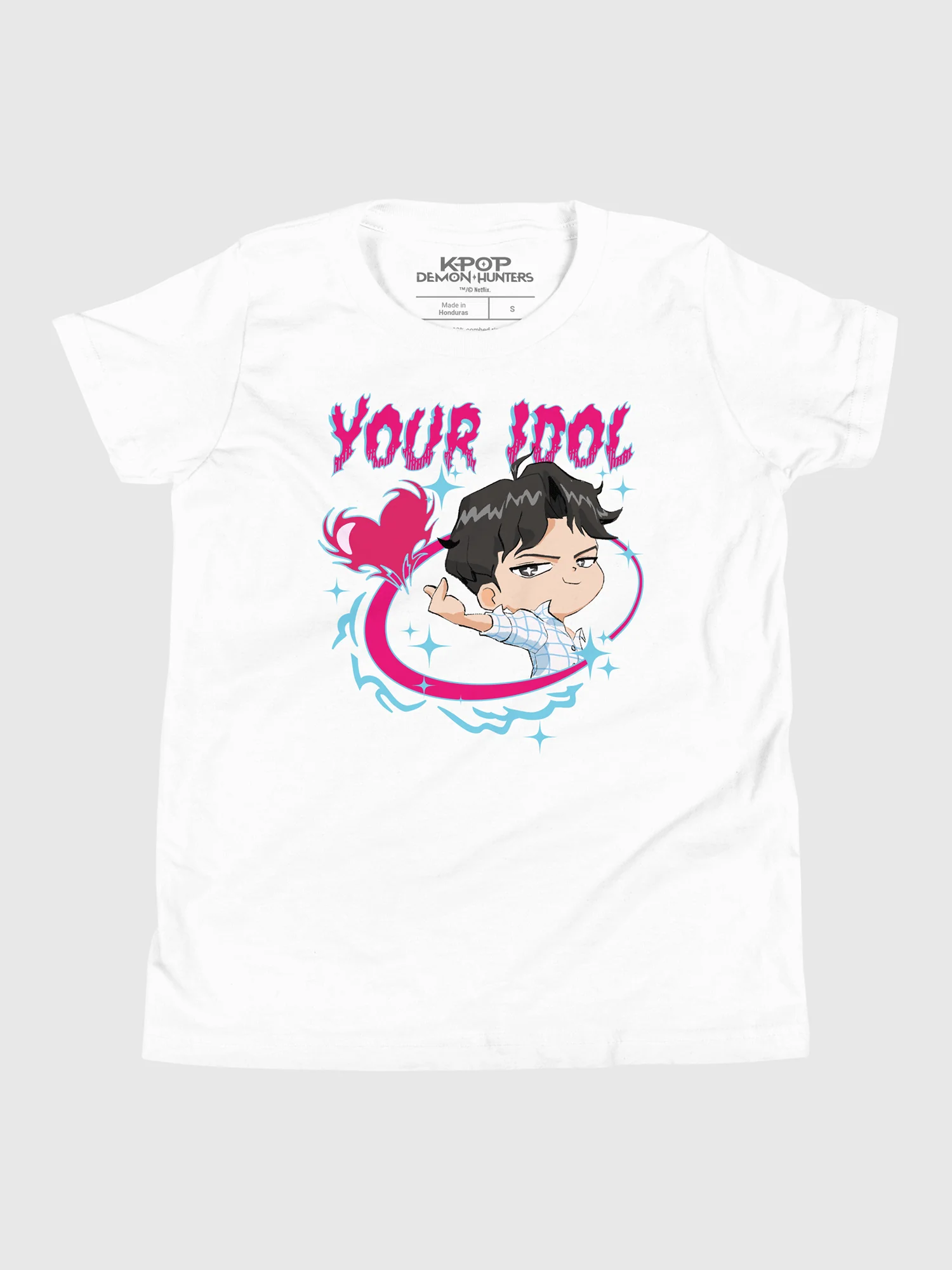 KPop Demon Hunters Jinu Chibi Kids T-Shirt - Image 5