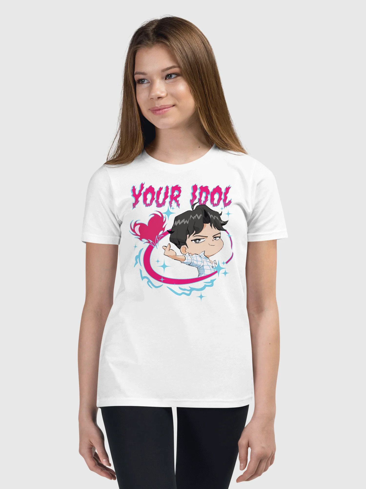 KPop Demon Hunters Jinu Chibi Kids T-Shirt - Image 6