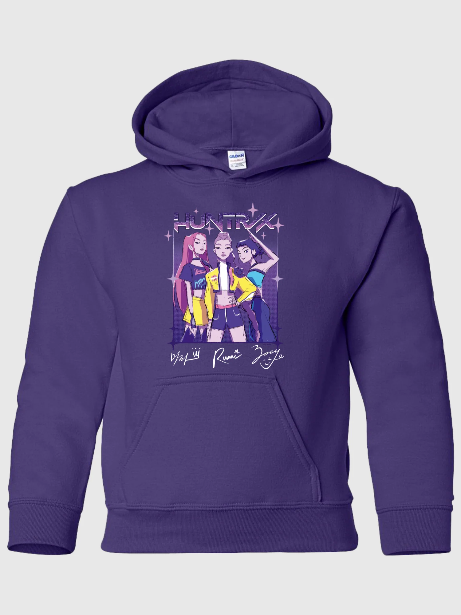 KPop Demon Hunters Kids Hoodie HUNTR/X Sketch - Image 2