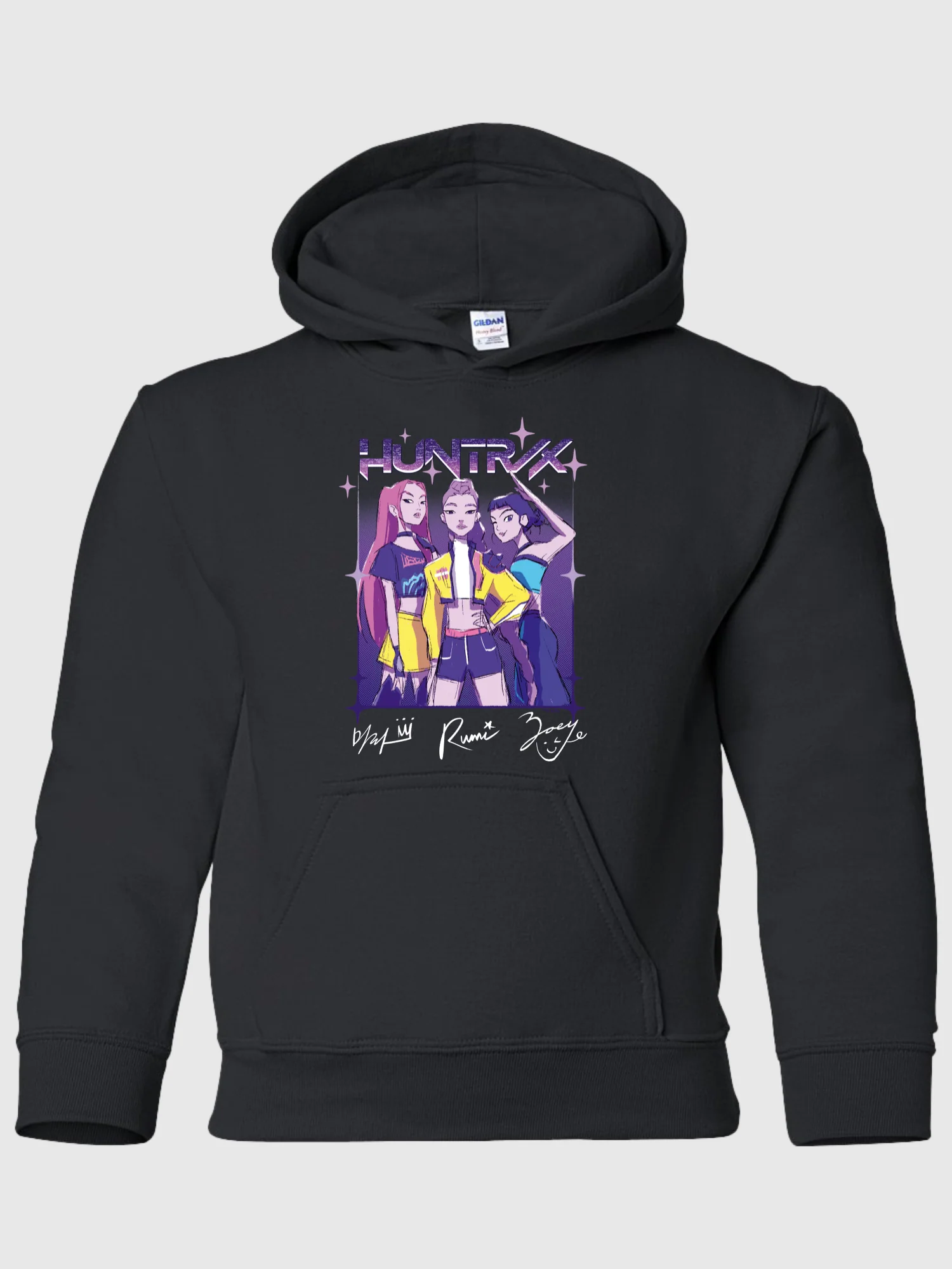 KPop Demon Hunters Kids Hoodie HUNTR/X Sketch - Image 4