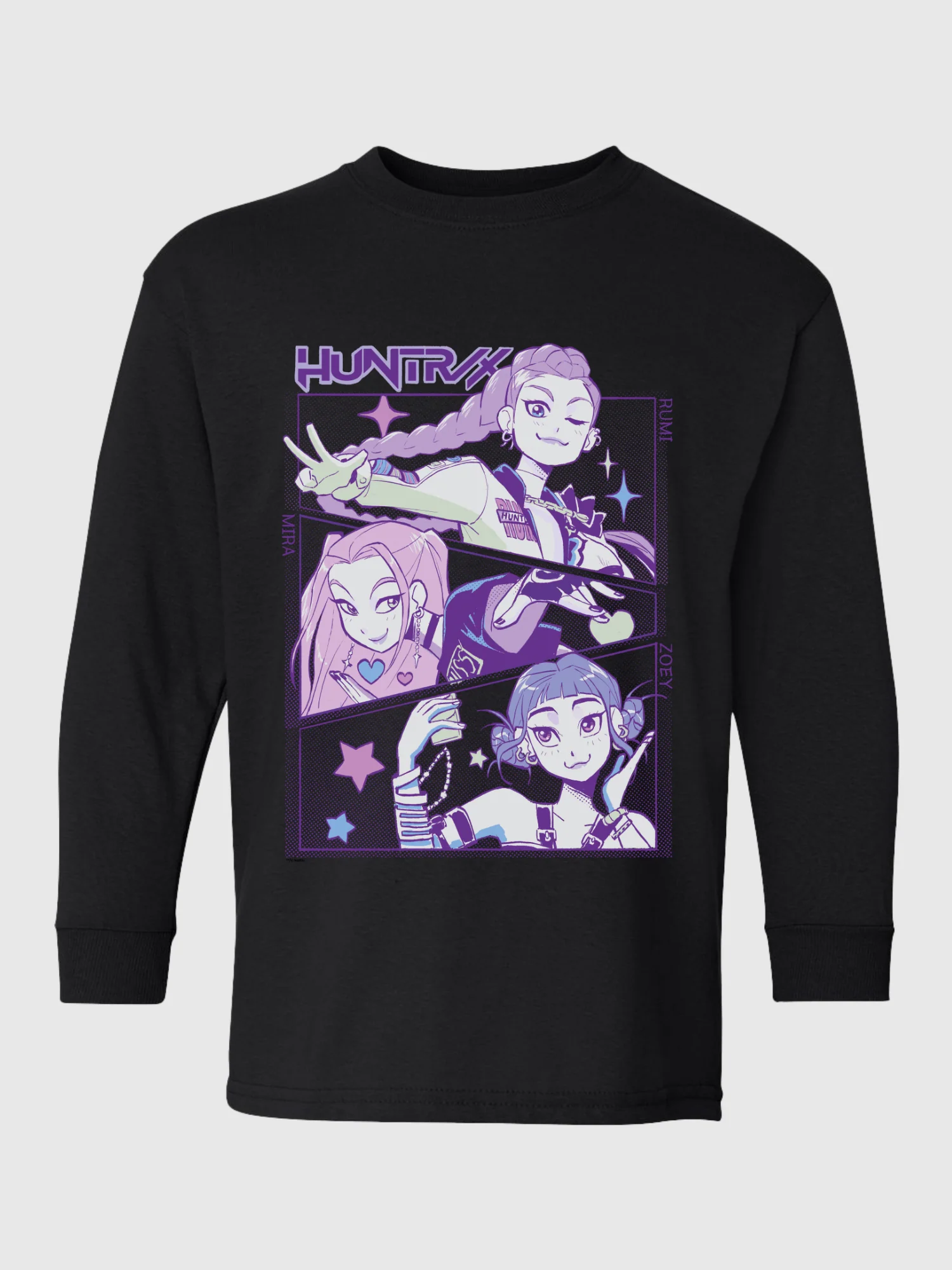 KPop Demon Hunters Kids Long Sleeve T-Shirt HUNTR/X - Image 2