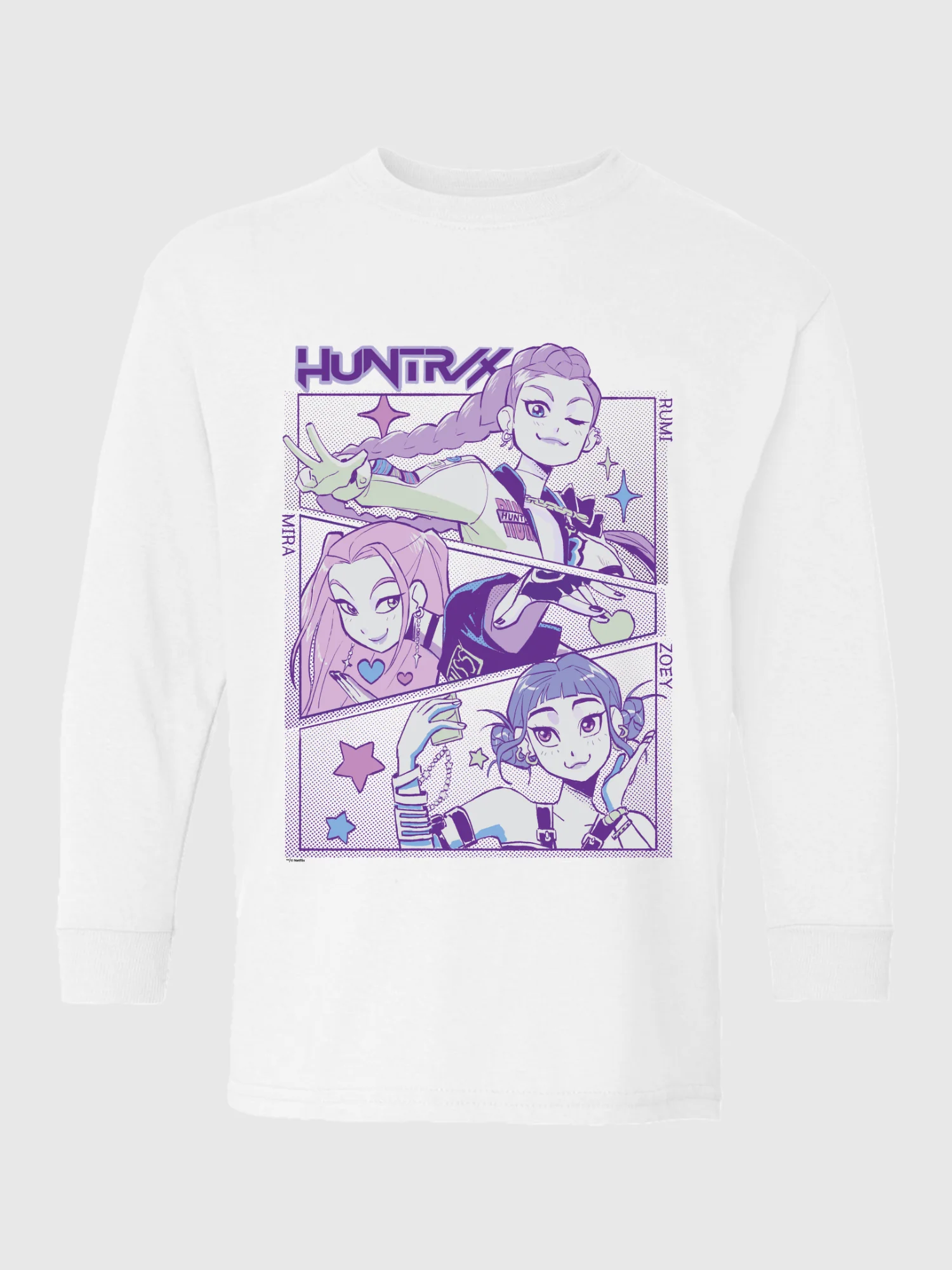 KPop Demon Hunters Kids Long Sleeve T-Shirt HUNTR/X - Image 3