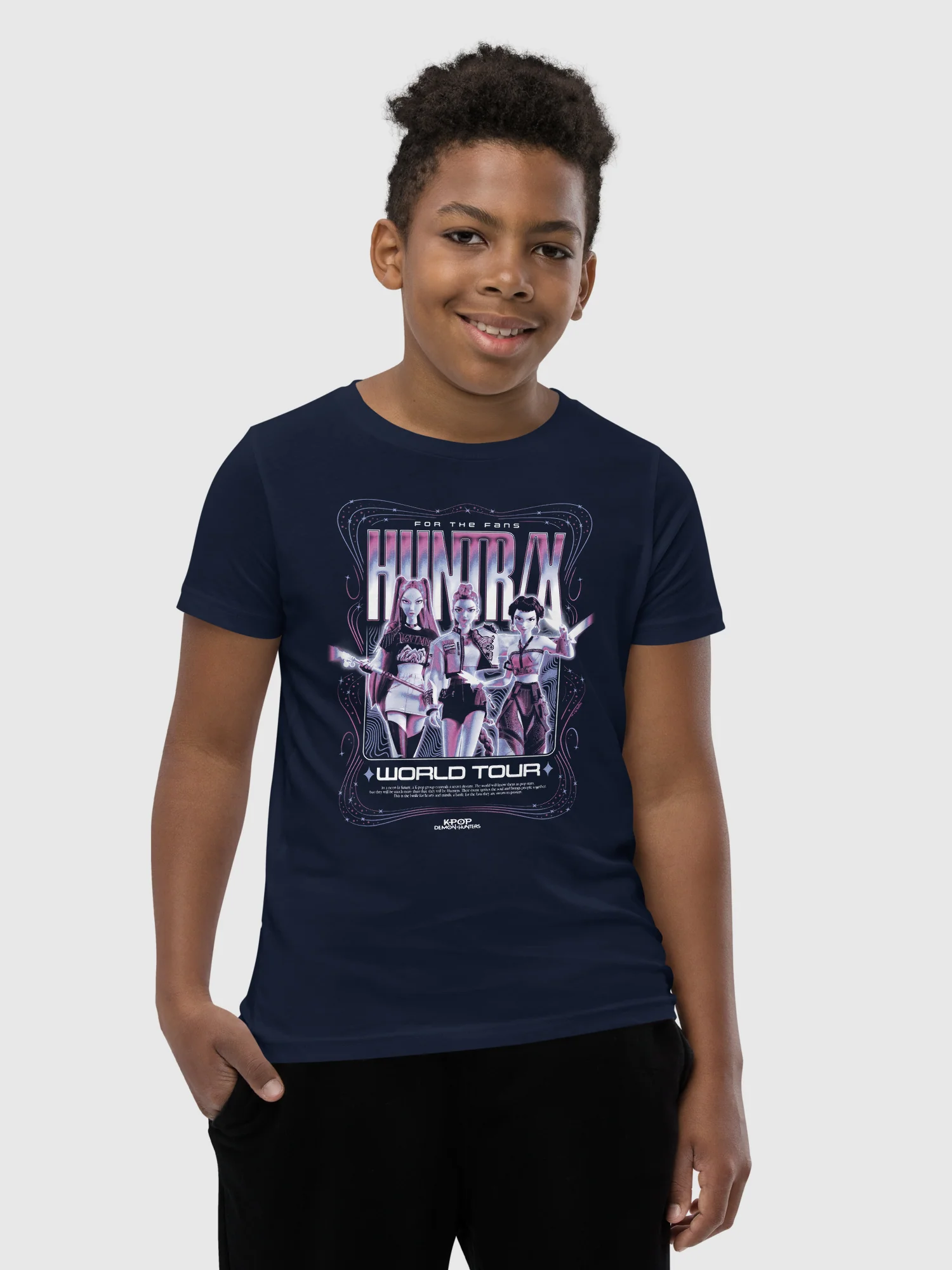 KPop Demon Hunters Kids T-Shirt HUNTR/X World Tour - Image 2