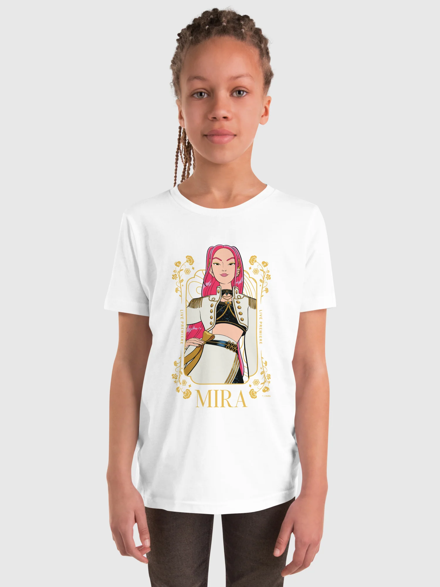 KPop Demon Hunters Kids T-Shirt Mira Golden - Image 3